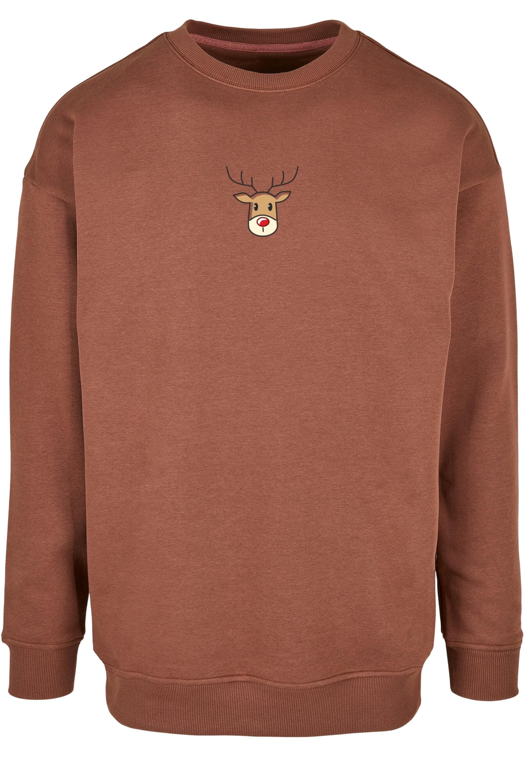 Merchcode Rundhalspullover "Merchcode Christmas Cute Deer Crewneck" 1 Stk. günstig online kaufen