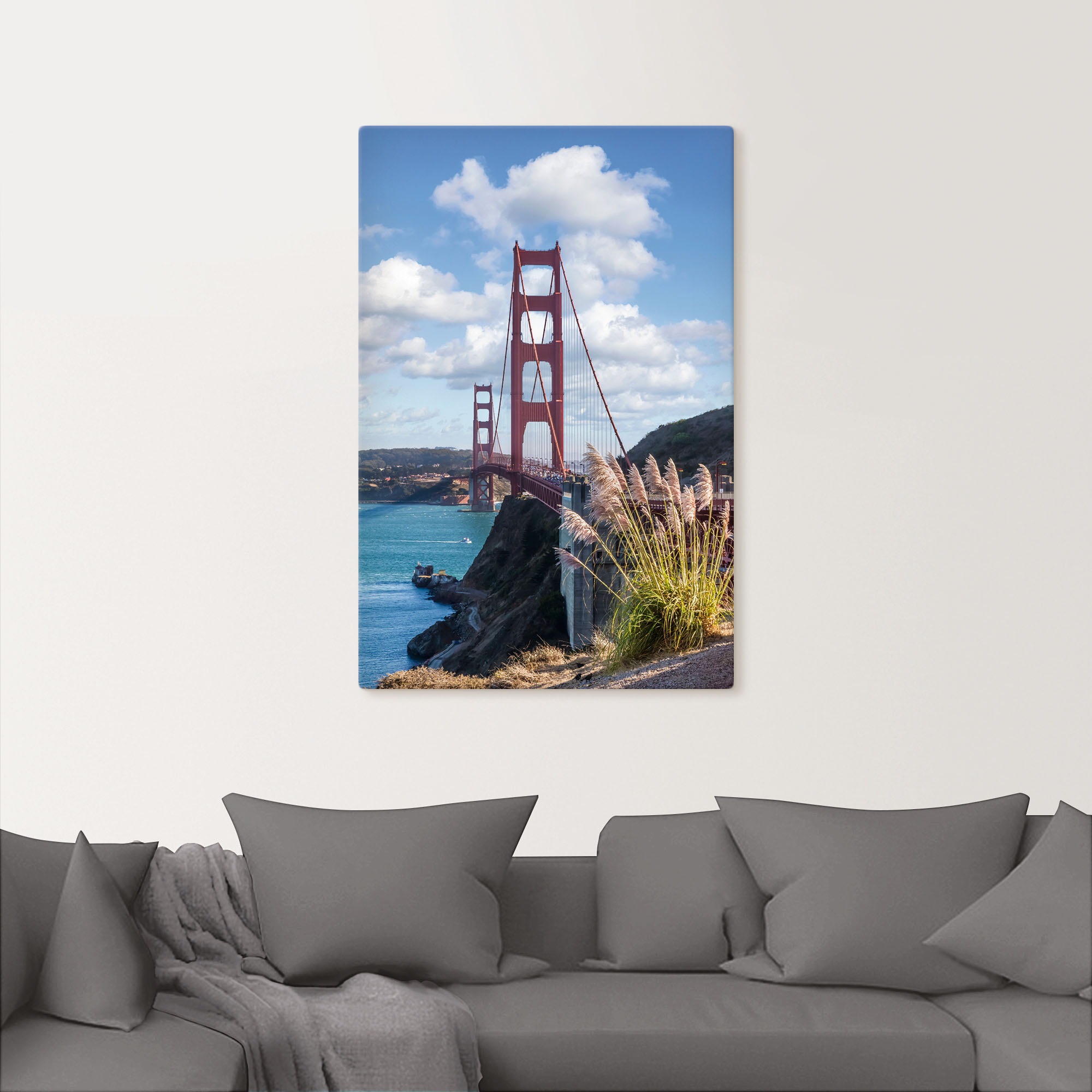 Artland Wandbild "SAN FRANCISCO Golden Gate Bridge", San Francisco, (1 St.) günstig online kaufen