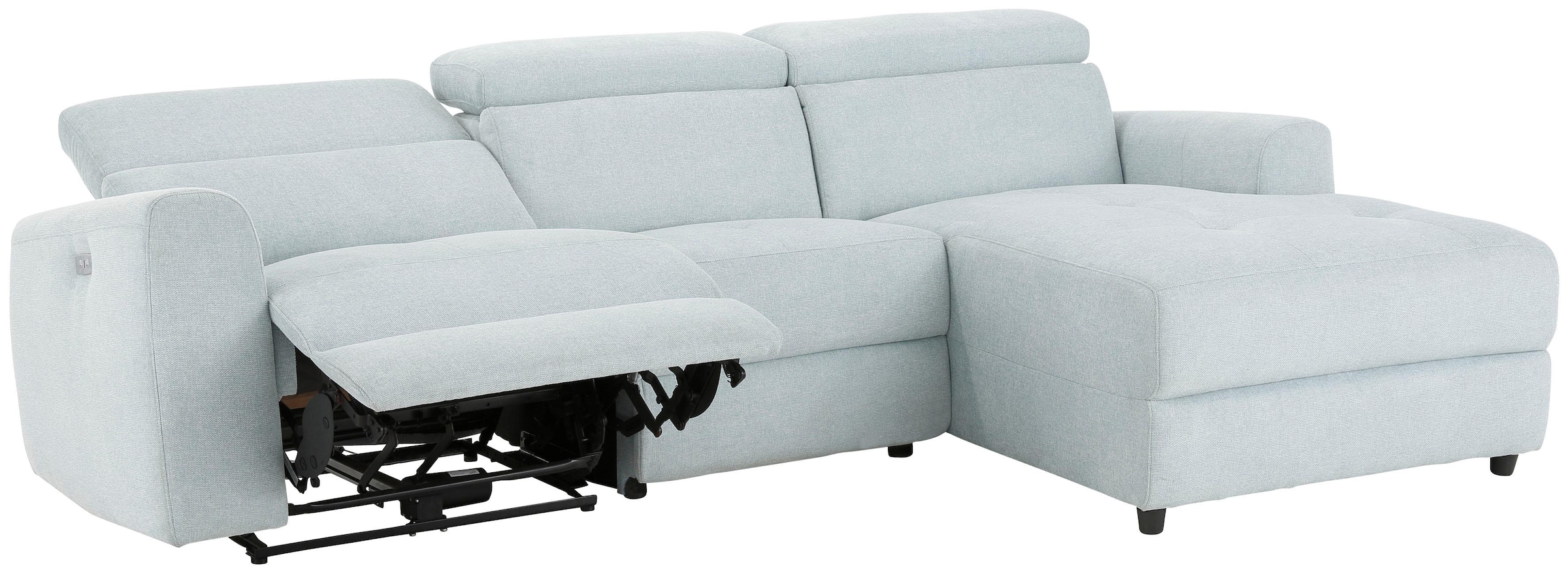 Home affaire Ecksofa »Sentrano, L-Form,«, 275 cm, man. o. elektr. Relaxfunktion und USB/Kopfverstellung