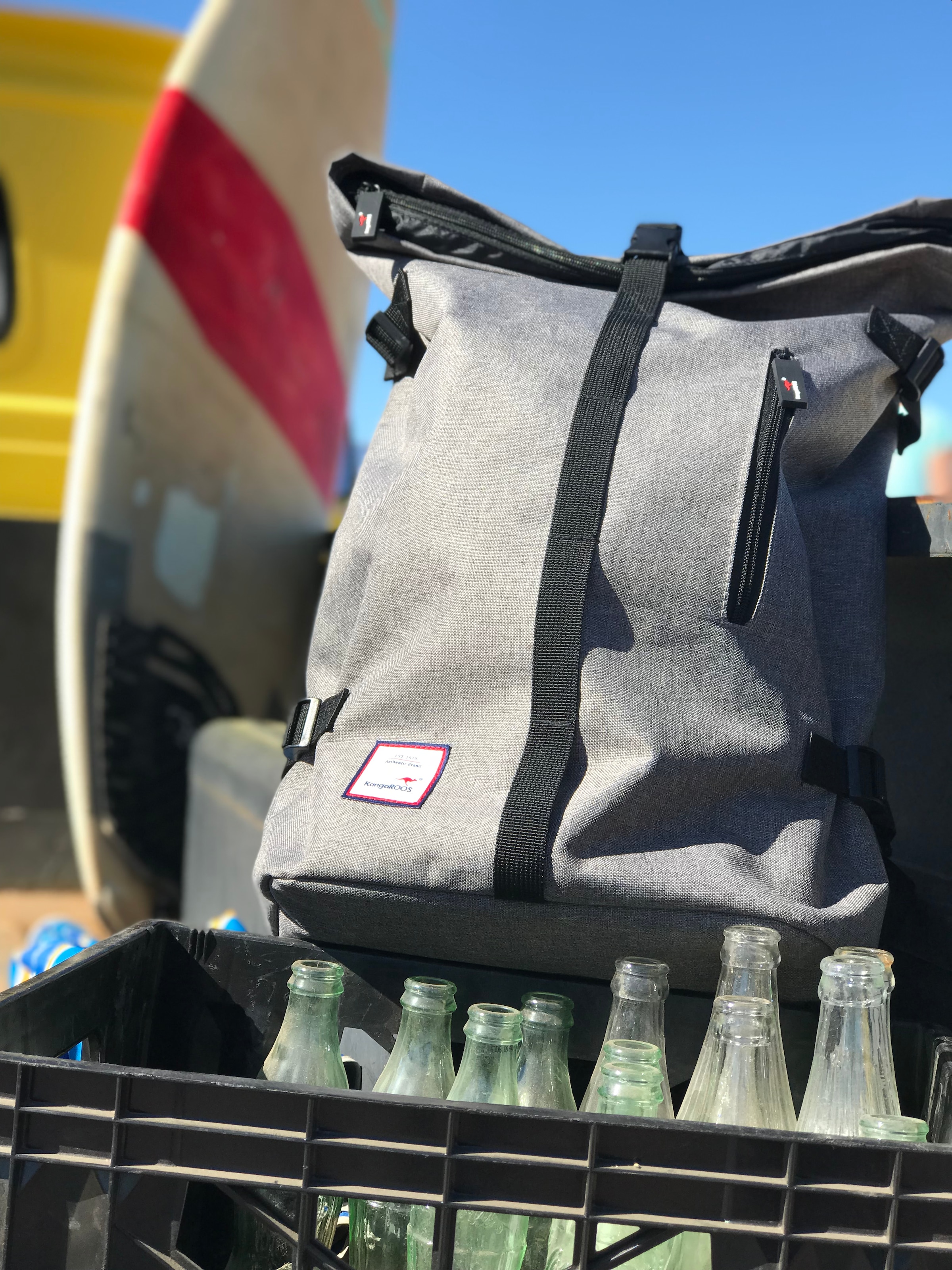 KangaROOS Cityrucksack, mit viel Stauraum kaufen BAUR modischem Rolltop | online und