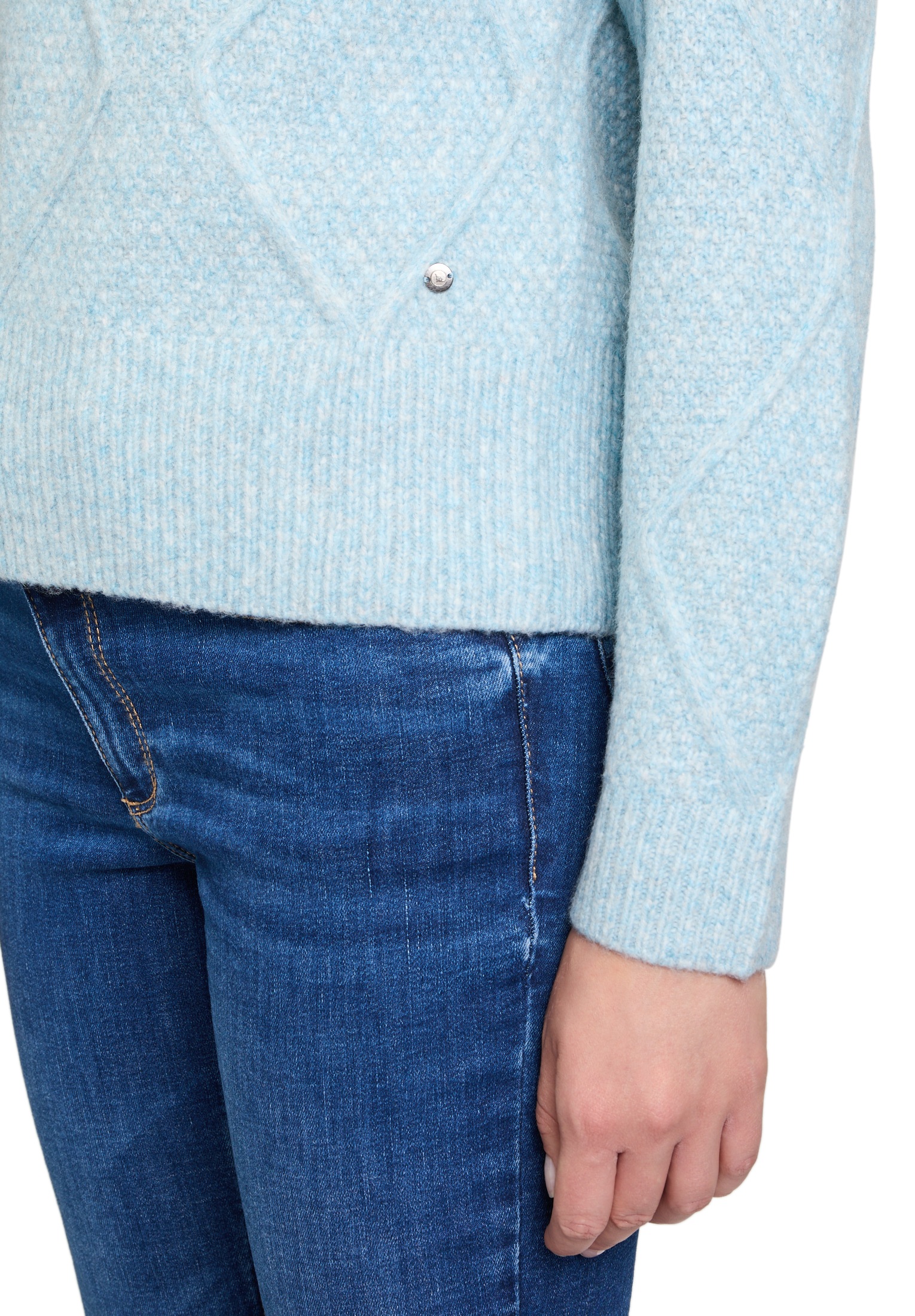 Betty&Co Strickpullover »Betty & Co Damen Strickpullover mit überschnittenen Ärmeln«, (1 tlg.), Struktur