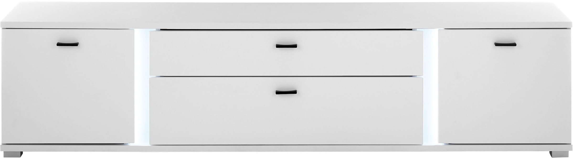 INOSIGN Lowboard »LONG ISLAND«, (1 St.), in moderner Trendfarbe,inklusive senkrechter Beleuchtung,Breite 200 cm