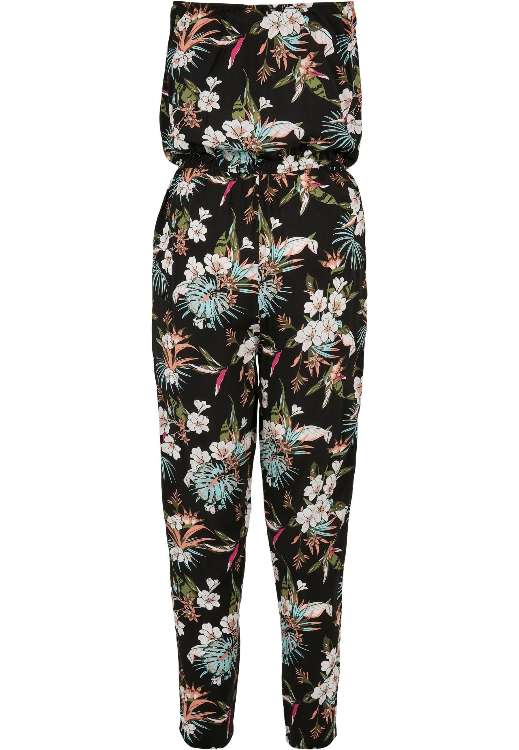 URBAN CLASSICS Jumpsuit »Urban Classics Damen Ladies Viscose Bandeau Jumpsuit«, (1 tlg.)