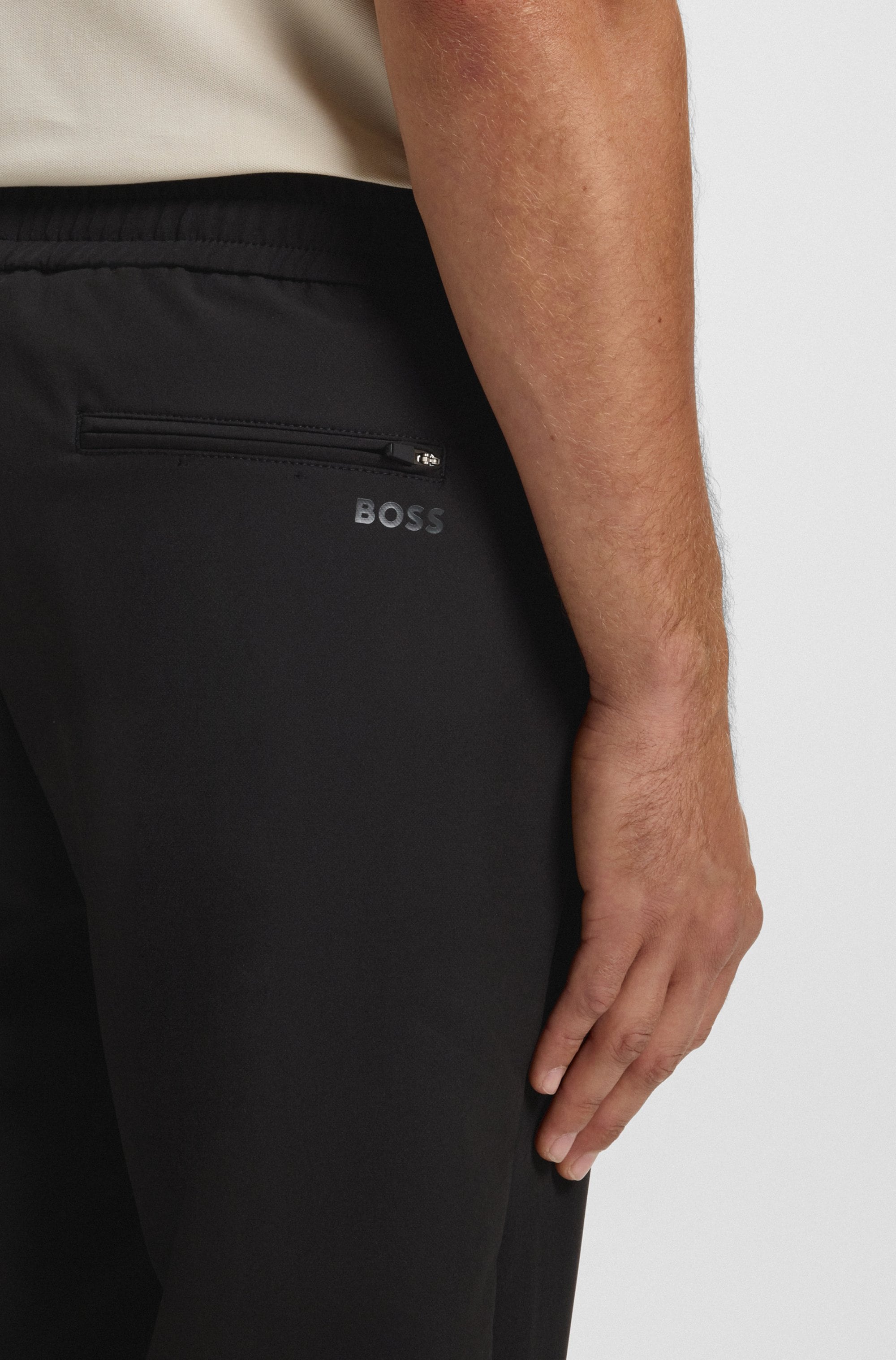 BOSS GREEN Stretch-Hose »T Flex«, mit elastischem Bund und Kordelzug