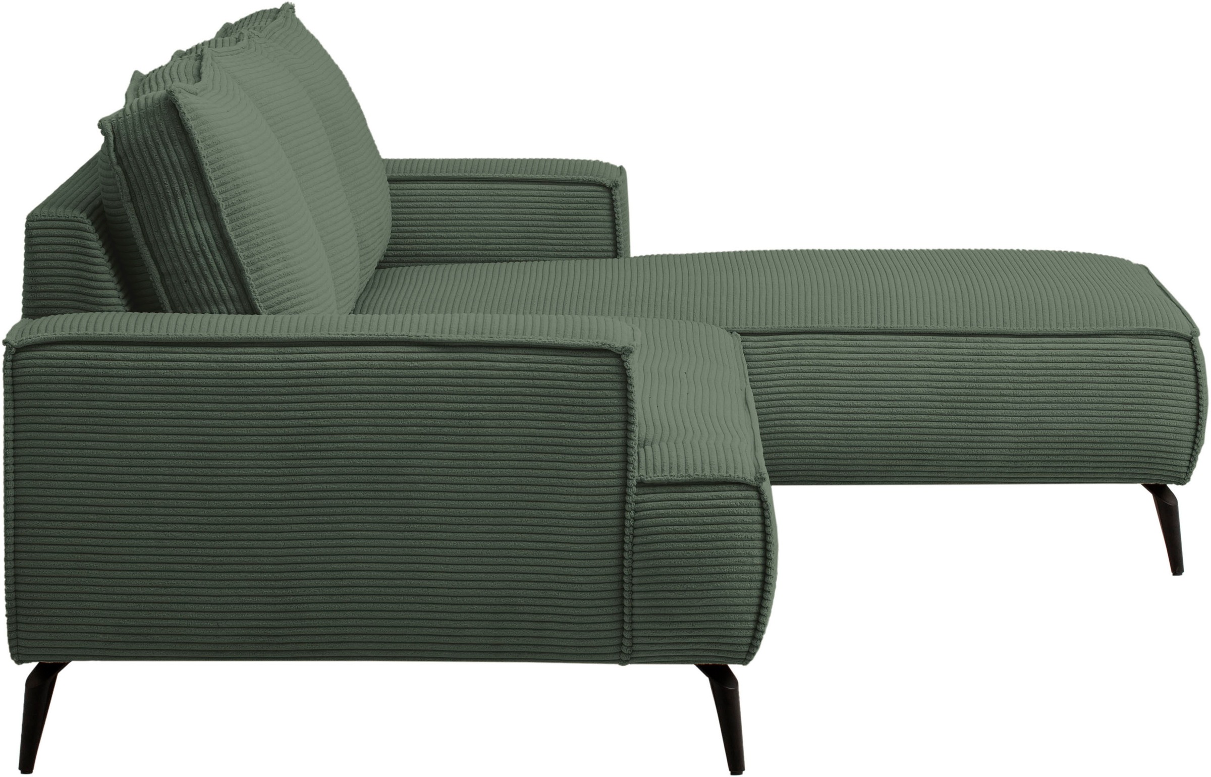 andas Sitzgruppe »TVINNU, Polsterecke L-Form, Schlaffunktion, mit Hocker«, (Set, 2 tlg.), stellbar zum Schlafsofa (Krokodilverbinder)
