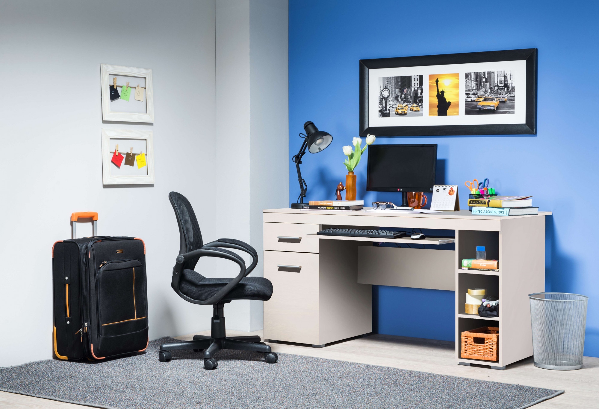 INOSIGN Schreibtisch »Alfa«, mit Stauraum, gut geeignet für das Home Office