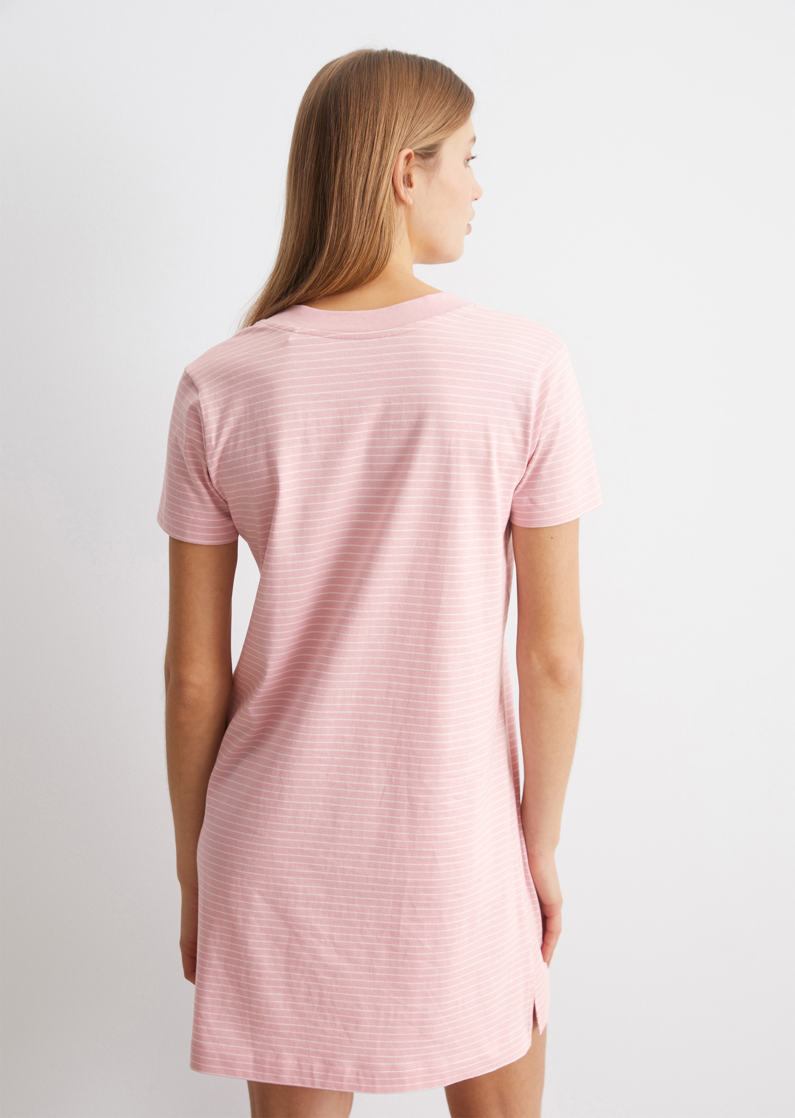 Marc O'Polo Jerseykleid, V-Ausschnitt, Kurzarm