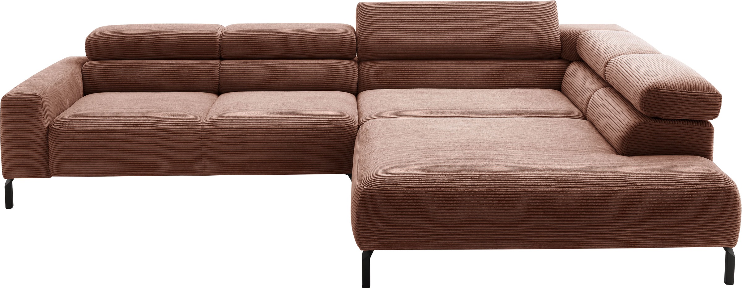 Places of Style Ecksofa "Antonelli, L-Form, inkl. Kopfteilverstellung, Brei günstig online kaufen