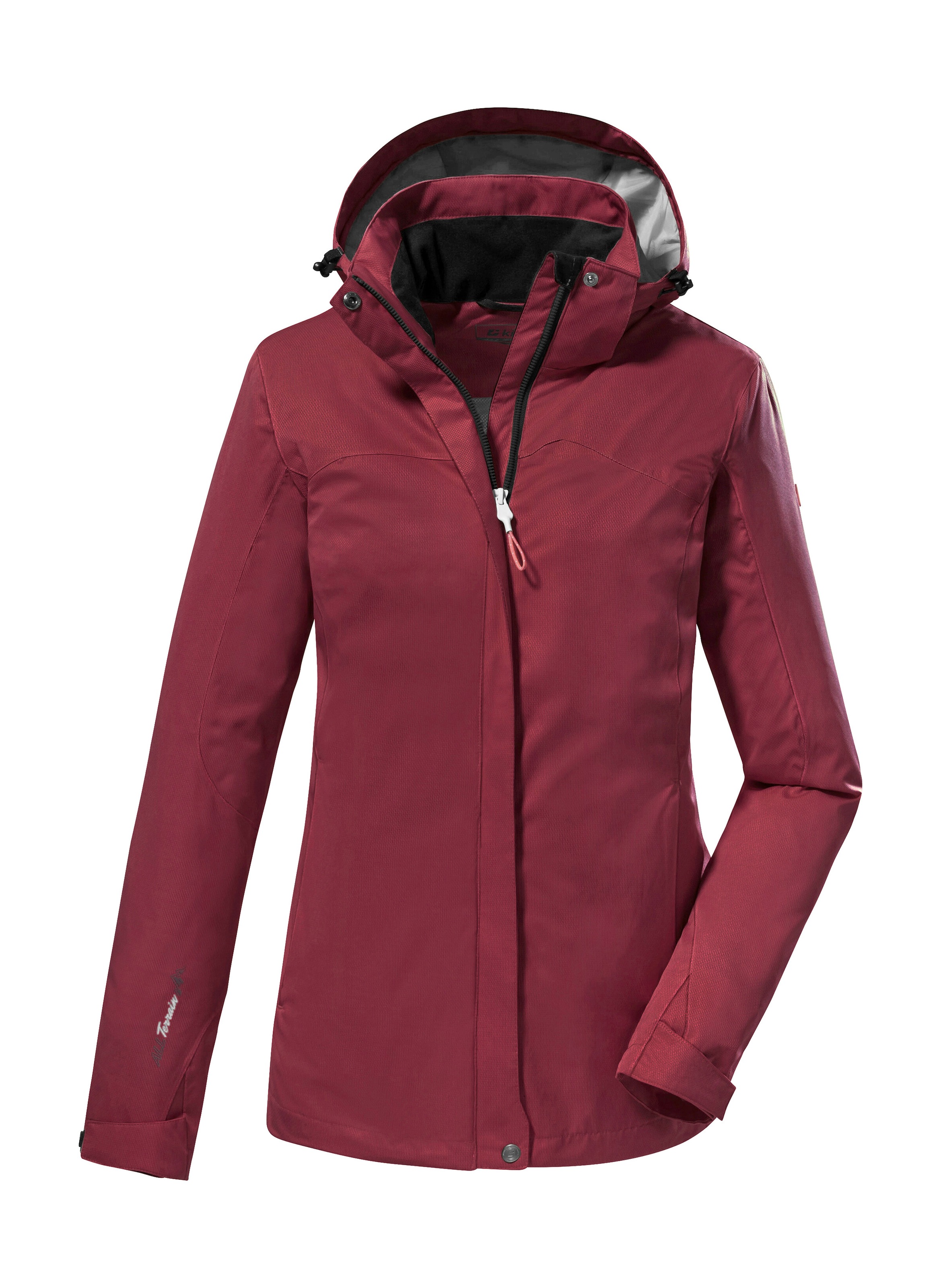 Killtec Funktionsjacke "KOS 133 WMN JCKT" Wasser- und winddichte Damenjacke mit abnehmbarer Kapuze