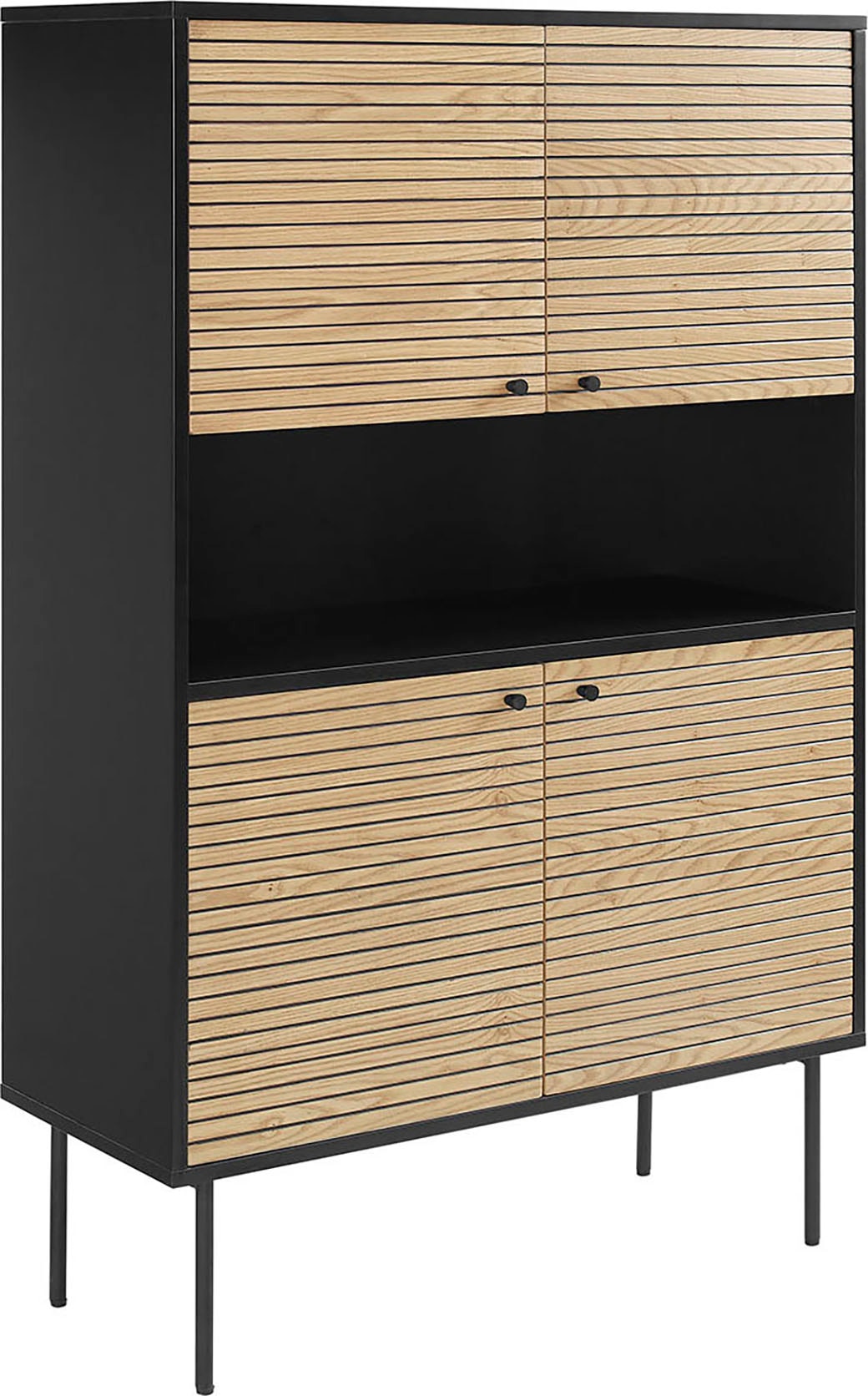 SalesFever Highboard, Stauraumschrank im Scandi Design: 100cm Breite günstig online kaufen