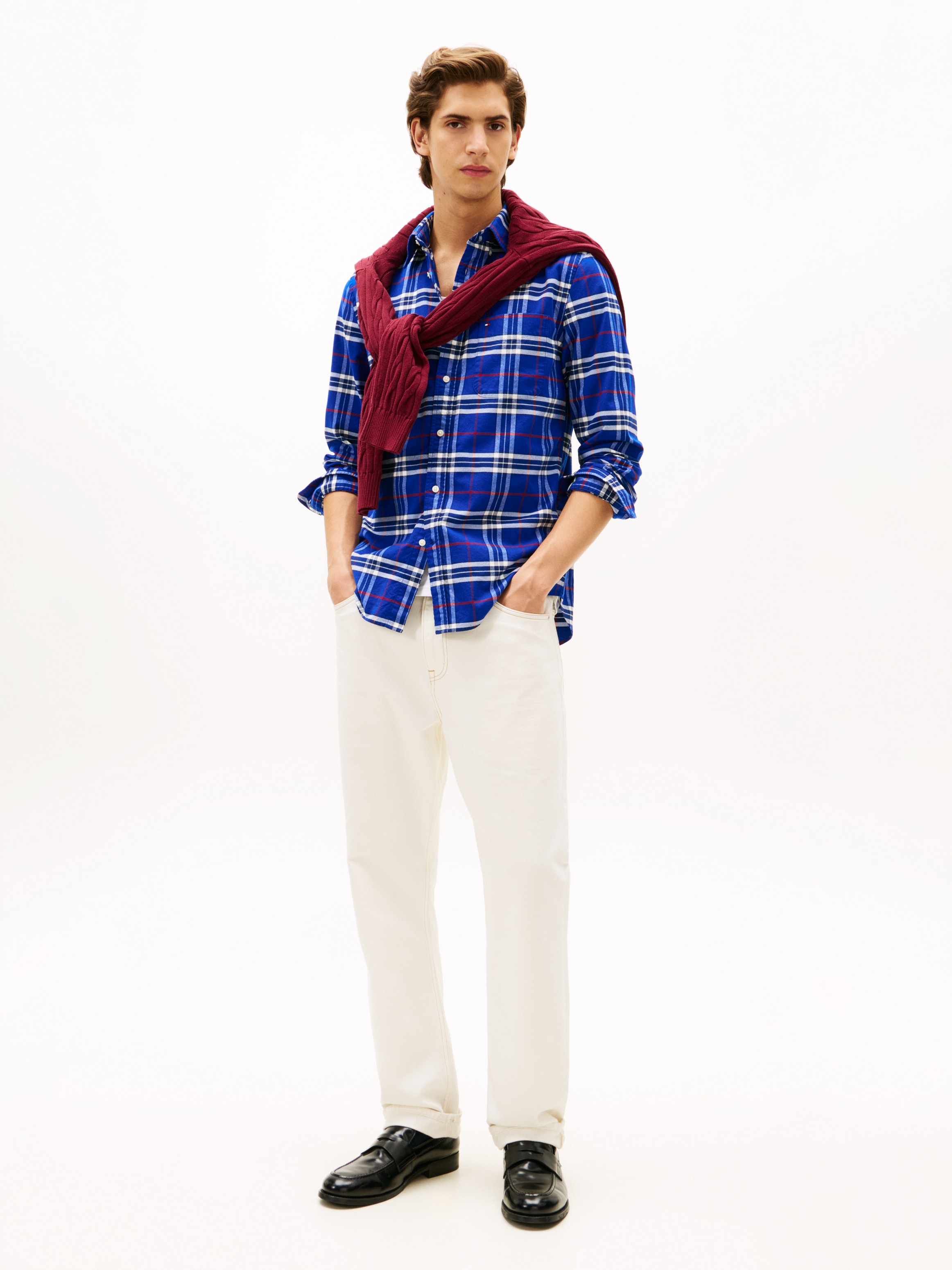 Thumbnail - Tommy Hilfiger Langarmhemd "BRUSHED OXFORD CHECK" regular fit, kariert, Button-down-Kragen