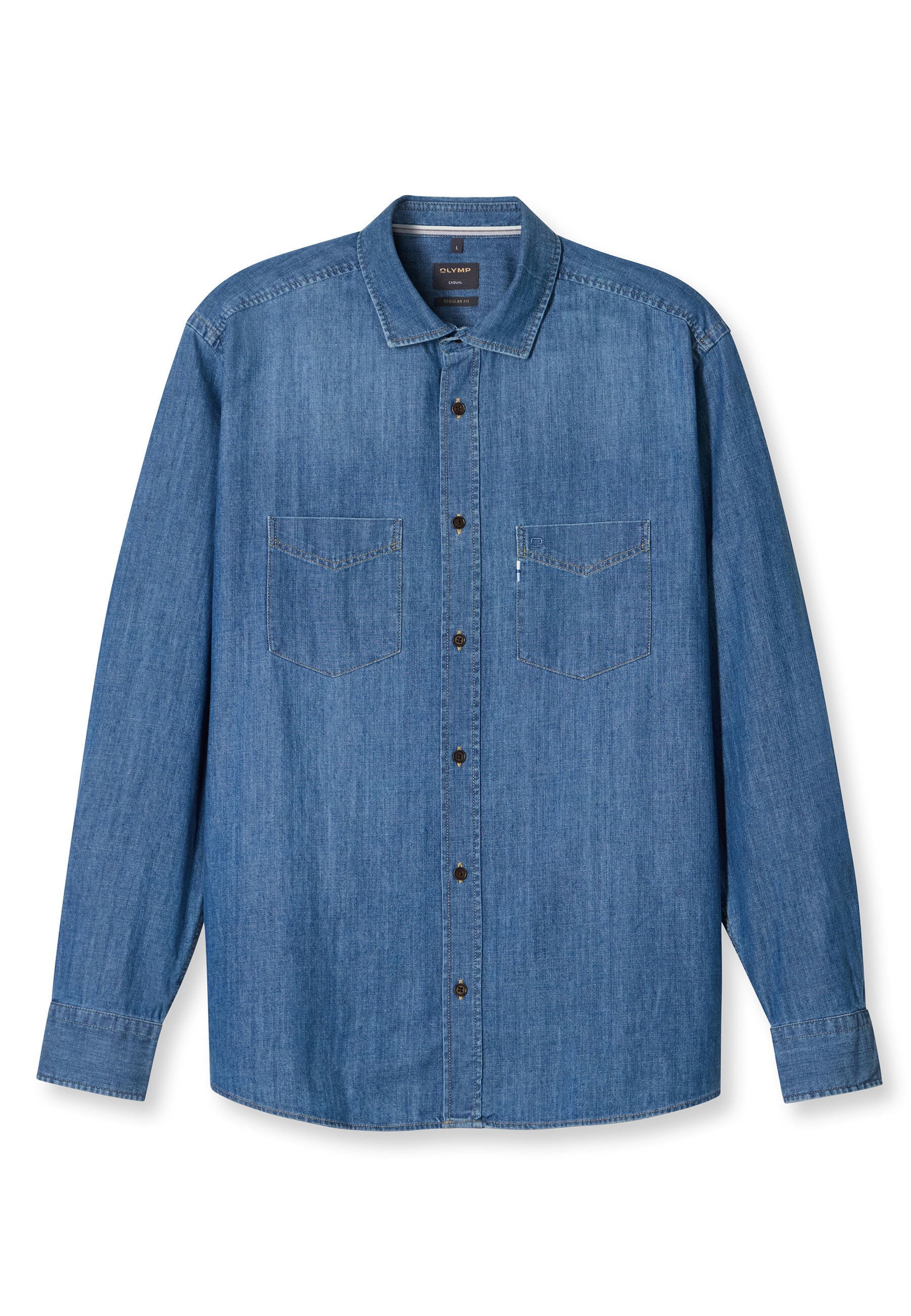OLYMP Langarmhemd "OLYMP Casual, regular fit, Kent" günstig online kaufen