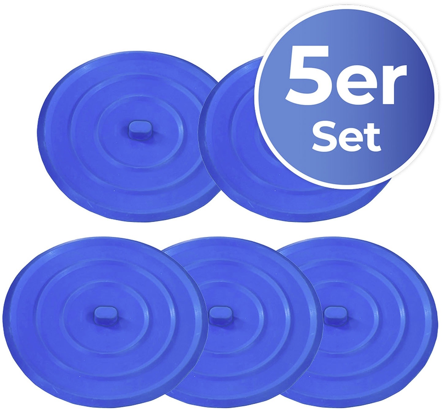 Maximex Waschbeckenstöpsel "Universal", (Set, 5 St.), Abflussstöpsel, Silik günstig online kaufen