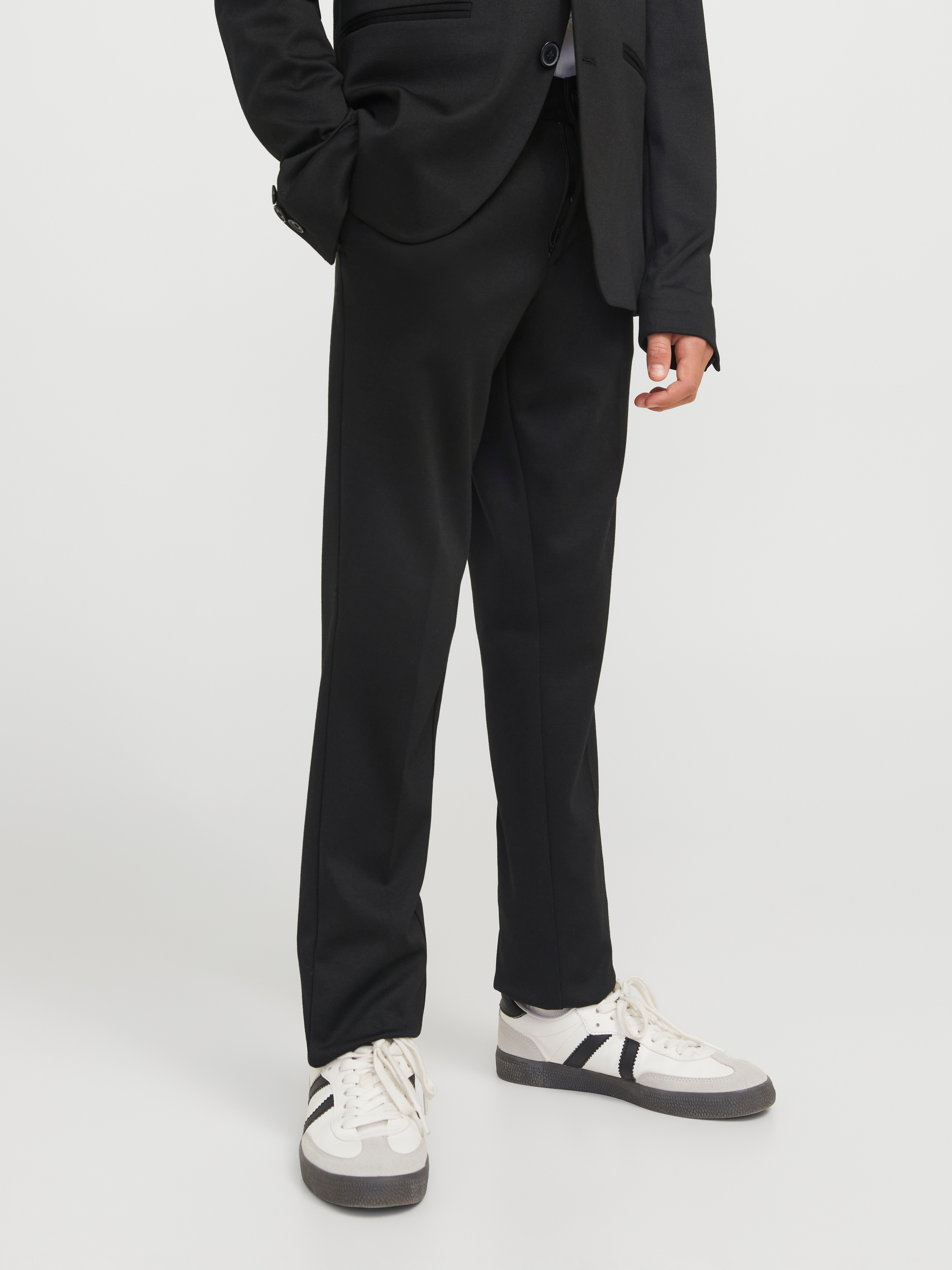Jack & Jones Junior Anzughose "JJEJAXON bietet Komfort durch elastische Passform" unifarben, modisch, slim fit, Web