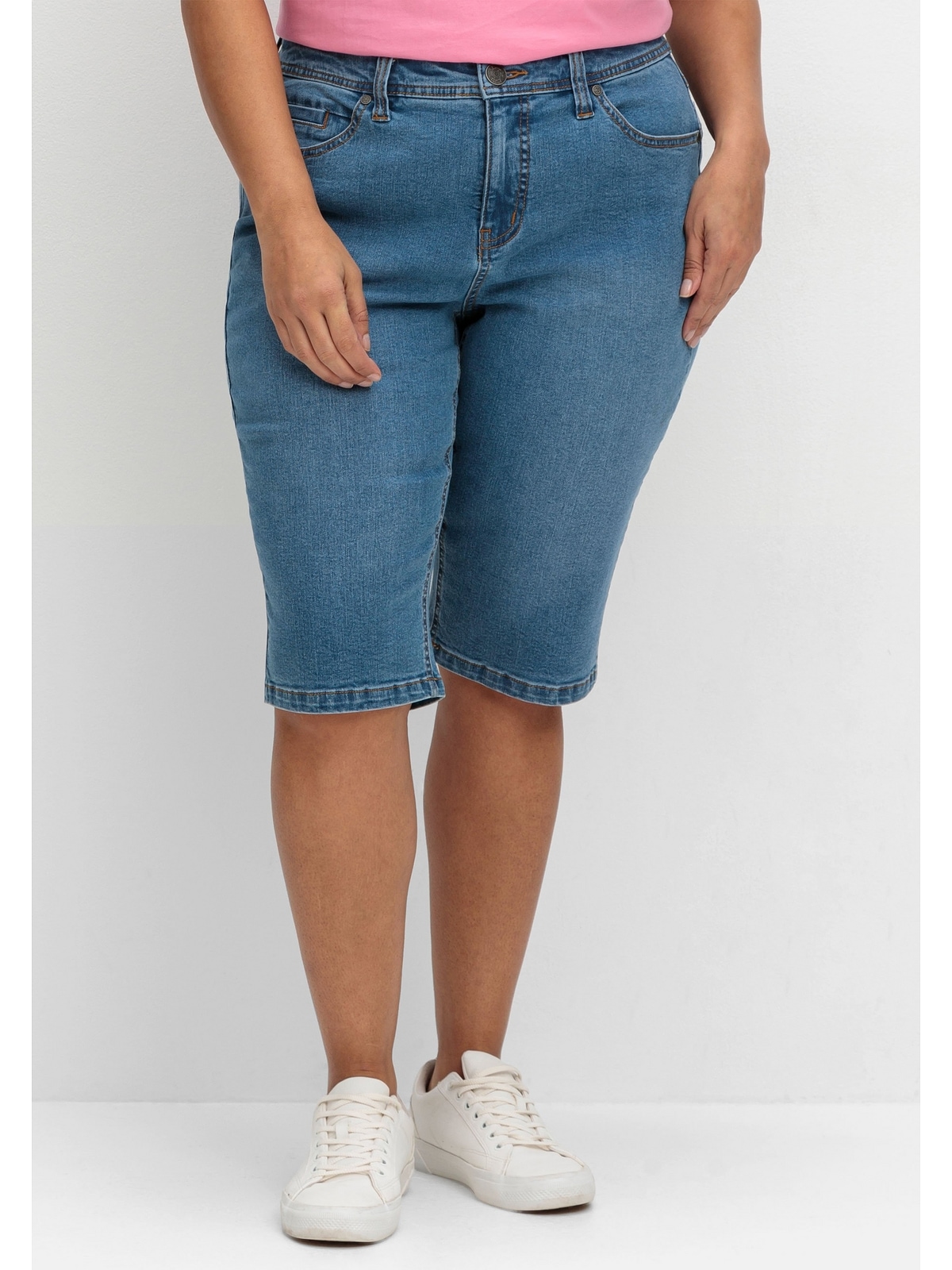 Sheego Jeansbermudas »Große Größen«, im Curvy-Schnitt PIA
