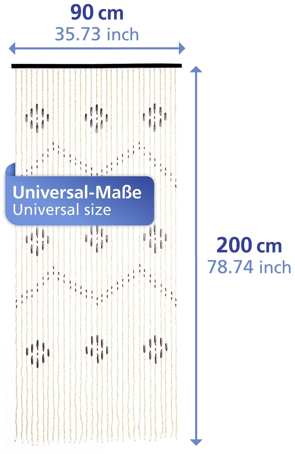 Maximex Insektenschutz-Vorhang »Türvorhang - Holzperlen« 1 Stk. tlg.