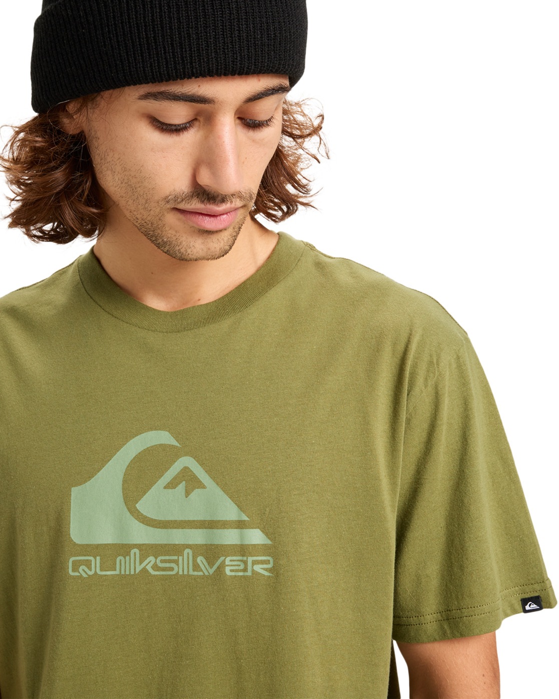 T-Shirt QUIKSILVER "Ev Comp Logo", Herren, Gr. XS, grün (loden grün), Obermaterial: 70% Walkfrottier, 30% Walkfrottier;, Shirts T-Shirt 3
