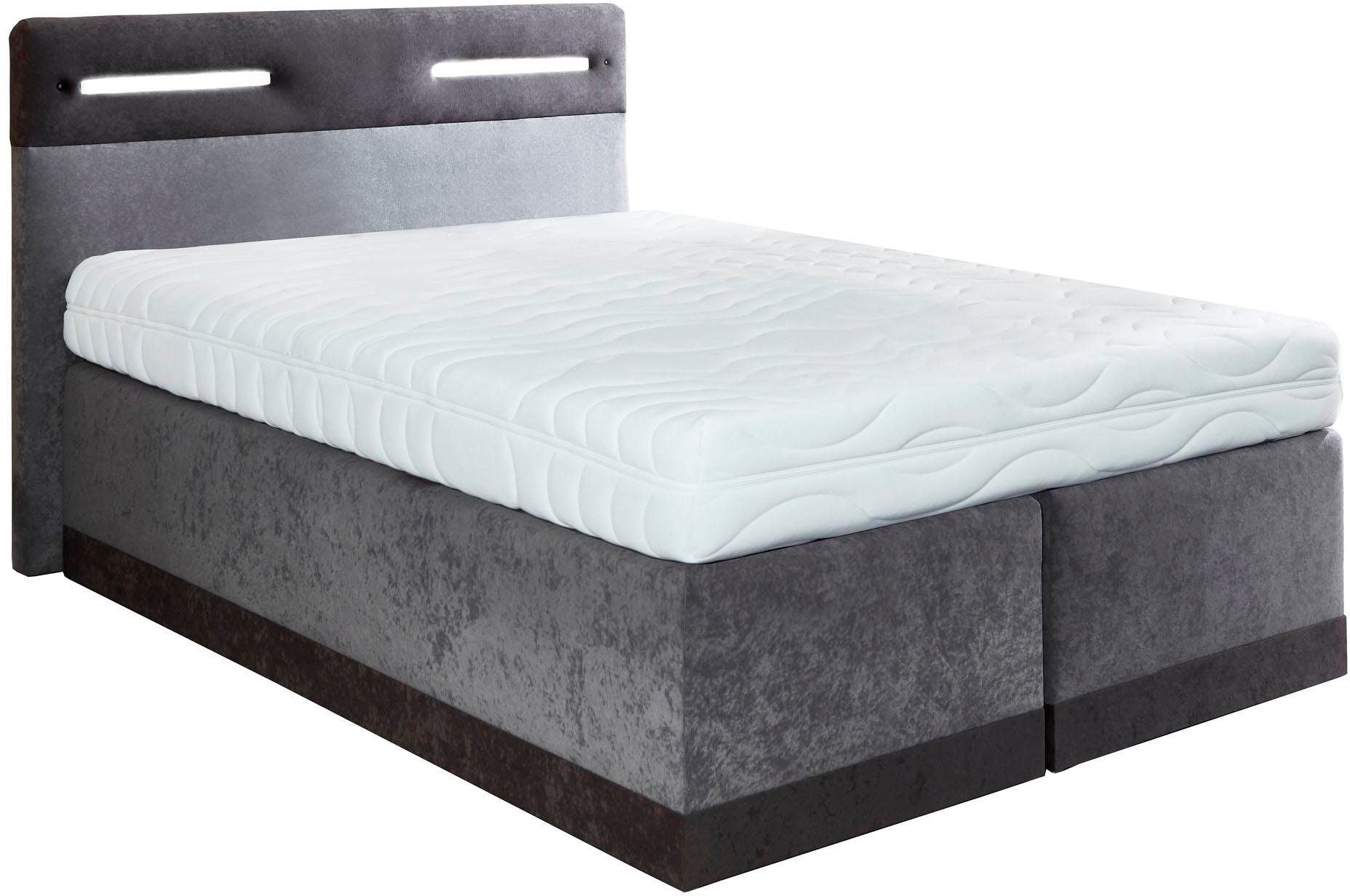 Westfalia Schlafkomfort Boxspringbett, mit LED-Beleuchtung