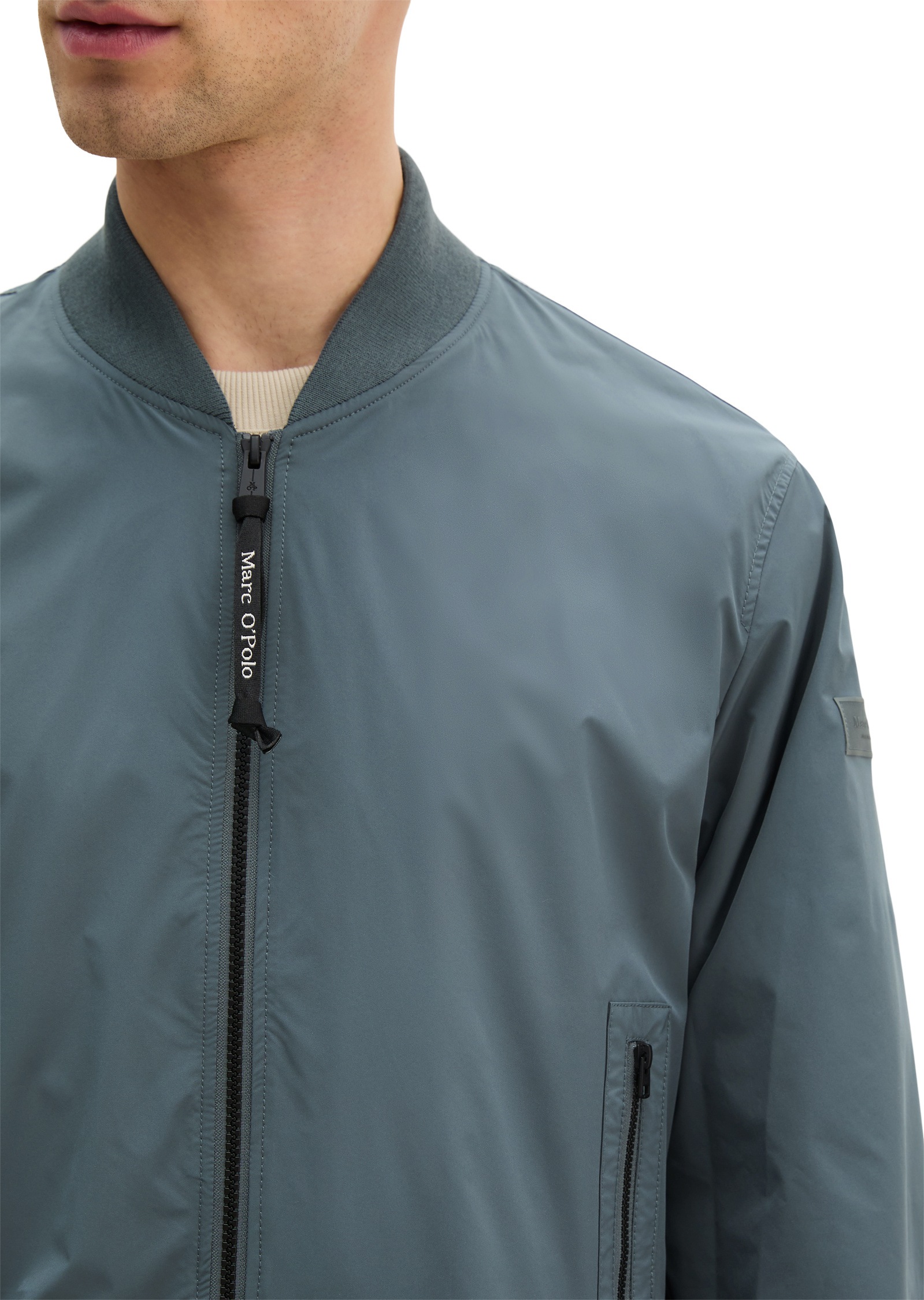 Marc O'Polo Outdoorjacke »aus wasserabweisendem Recycling-Material« ohne Kapuze