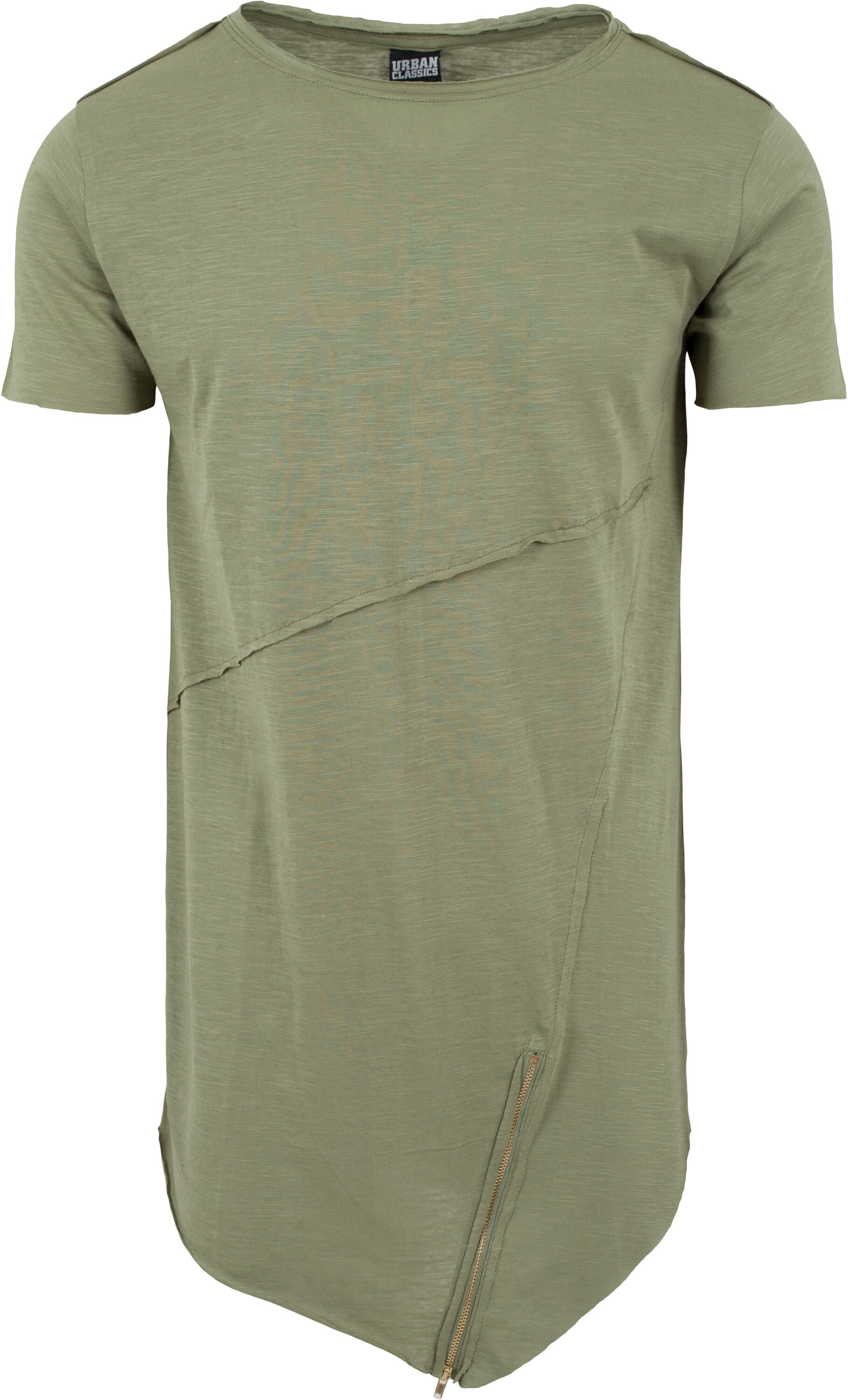 URBAN CLASSICS BAUR Open Long Front T-Shirt | ▷ bestellen Edge (1 »Herren Tee«, Zip tlg.)