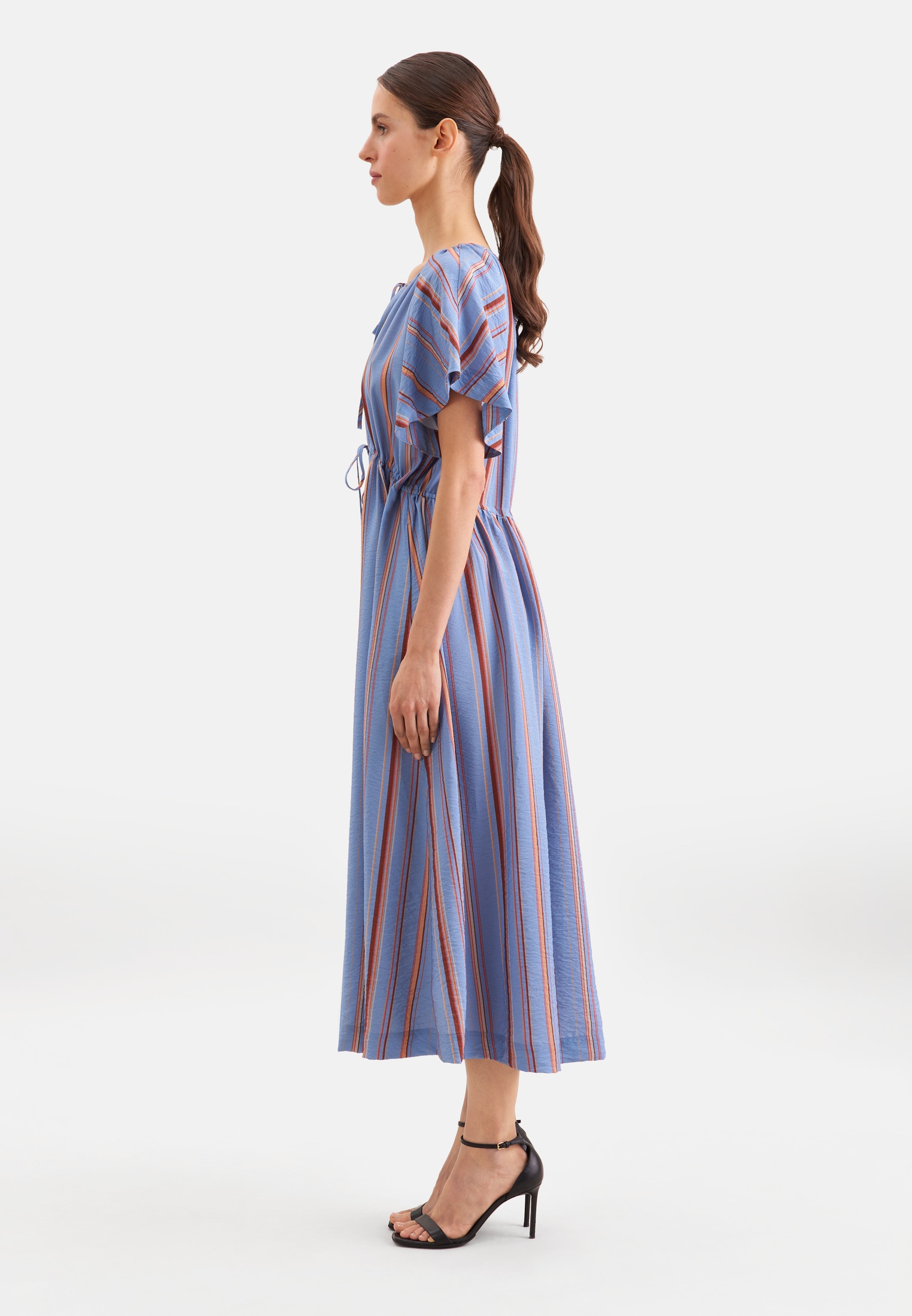 seidensticker Sommerkleid 1/2 Rundhals Gestreift