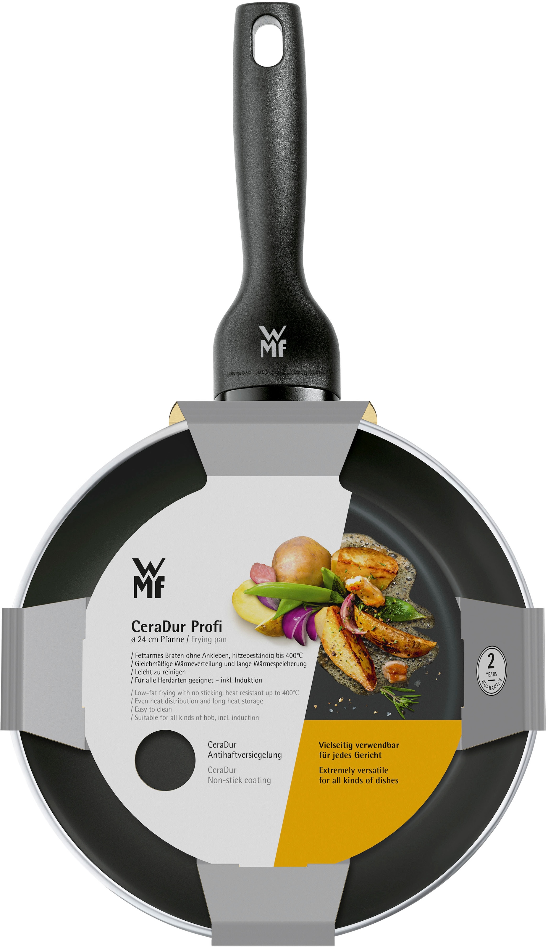 WMF Bratpfanne »CeraDur Profi«, Cromargan® Edelstahl Rostfrei 18/10, (1 tlg.), TransTherm-Allherdboden