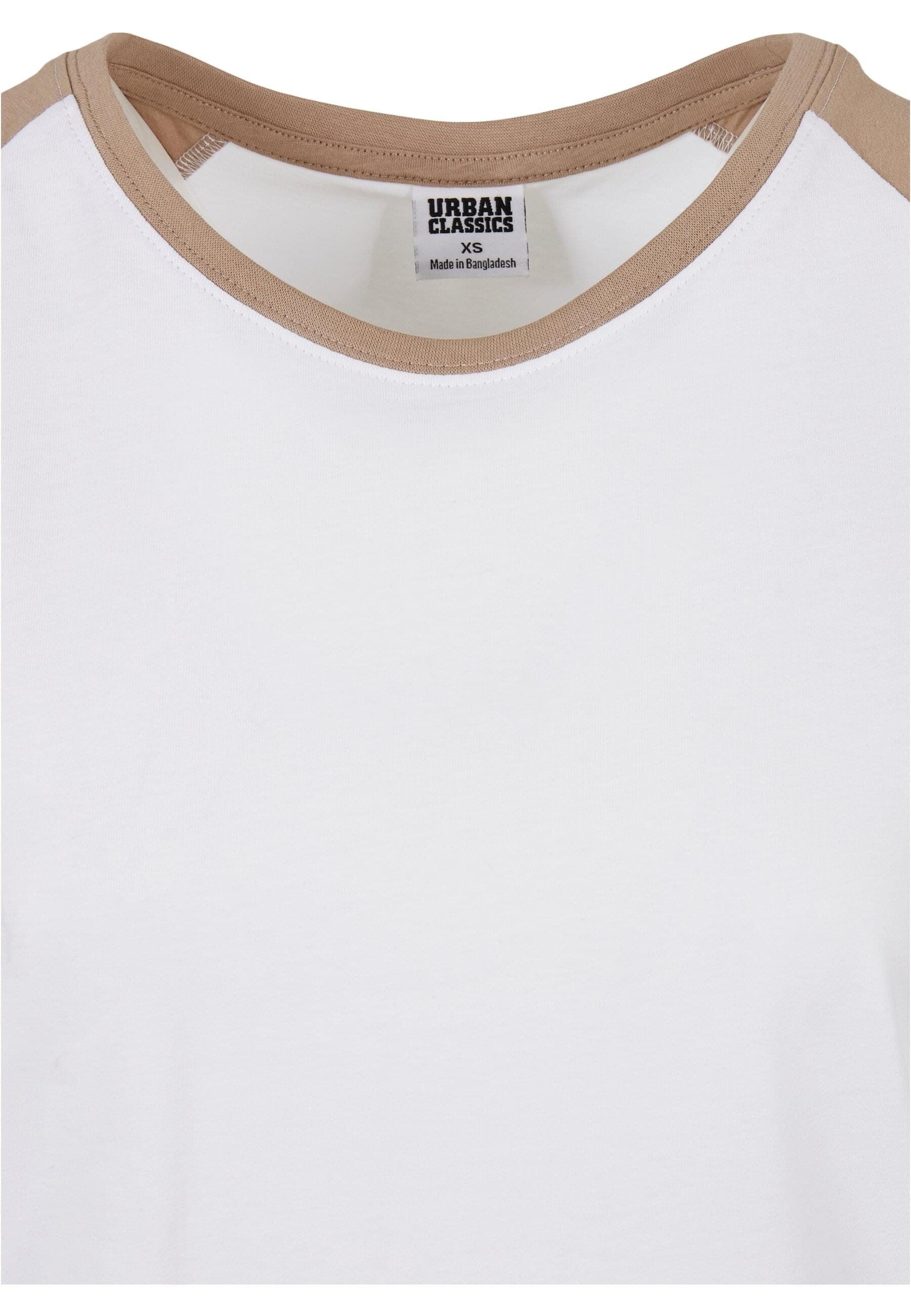 URBAN CLASSICS Kurzarmshirt »Urban Classics Damen Ladies Contrast Raglan Tee«, (1 tlg.)