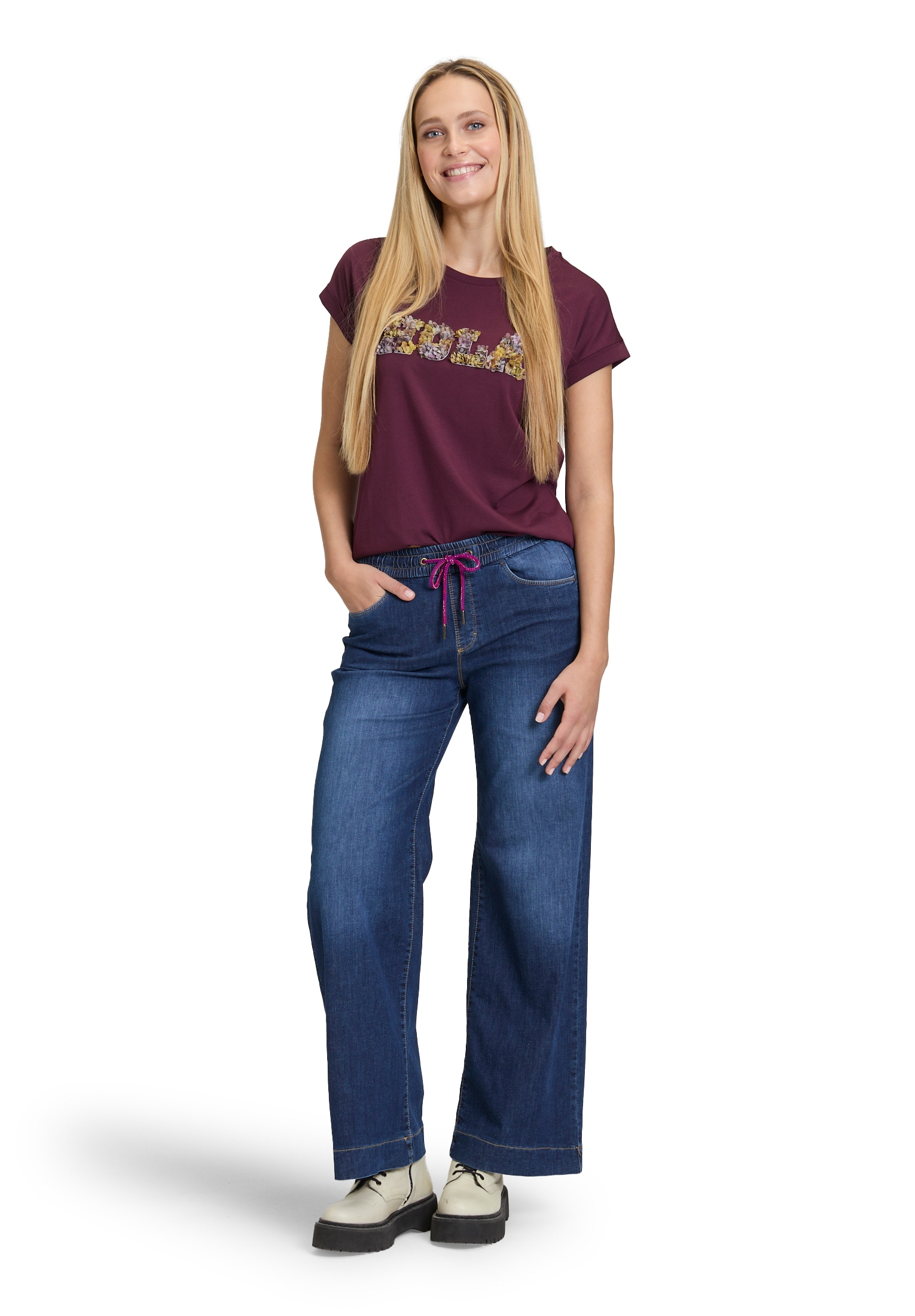 Cartoon Slim-fit-Jeans »Cartoon Casual-Hose mit weitem Bein«