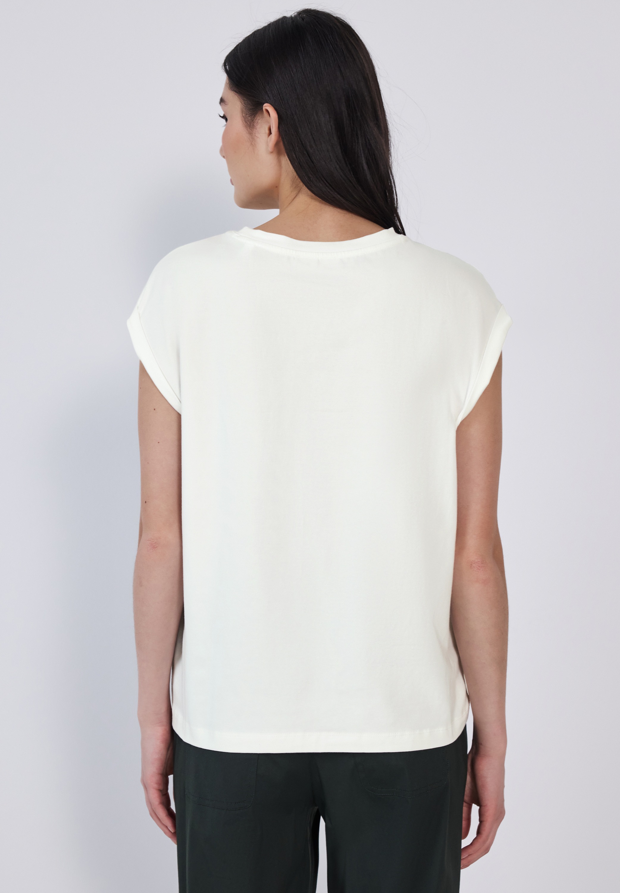 STREET ONE STUDIO T-Shirt, mit leichten Raffungen an den Seiten