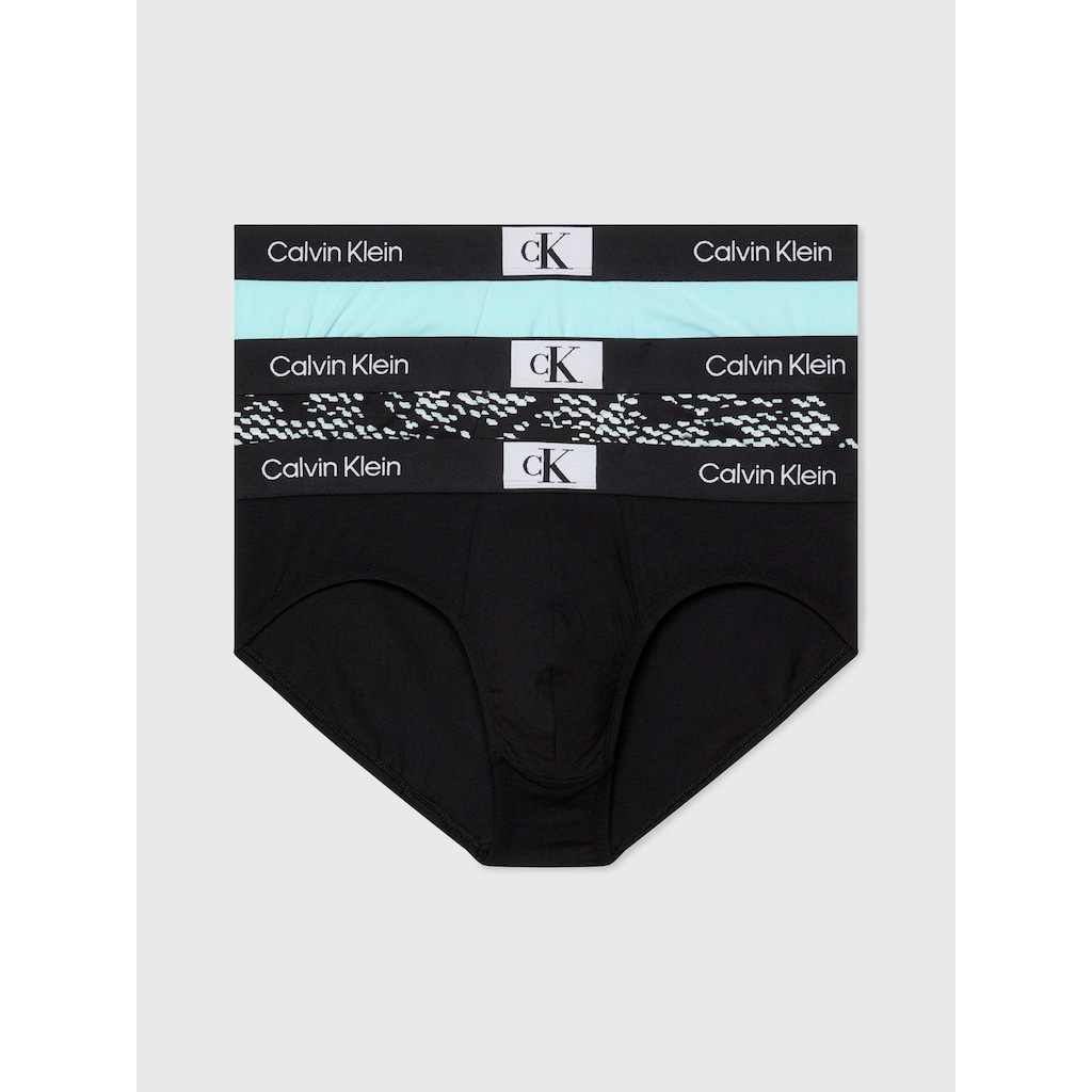 Calvin Klein Underwear Slip »HIP BRIEF 3PK«, (Packung, 3 St., 3er-Pack), mit Logo-Elastikbund