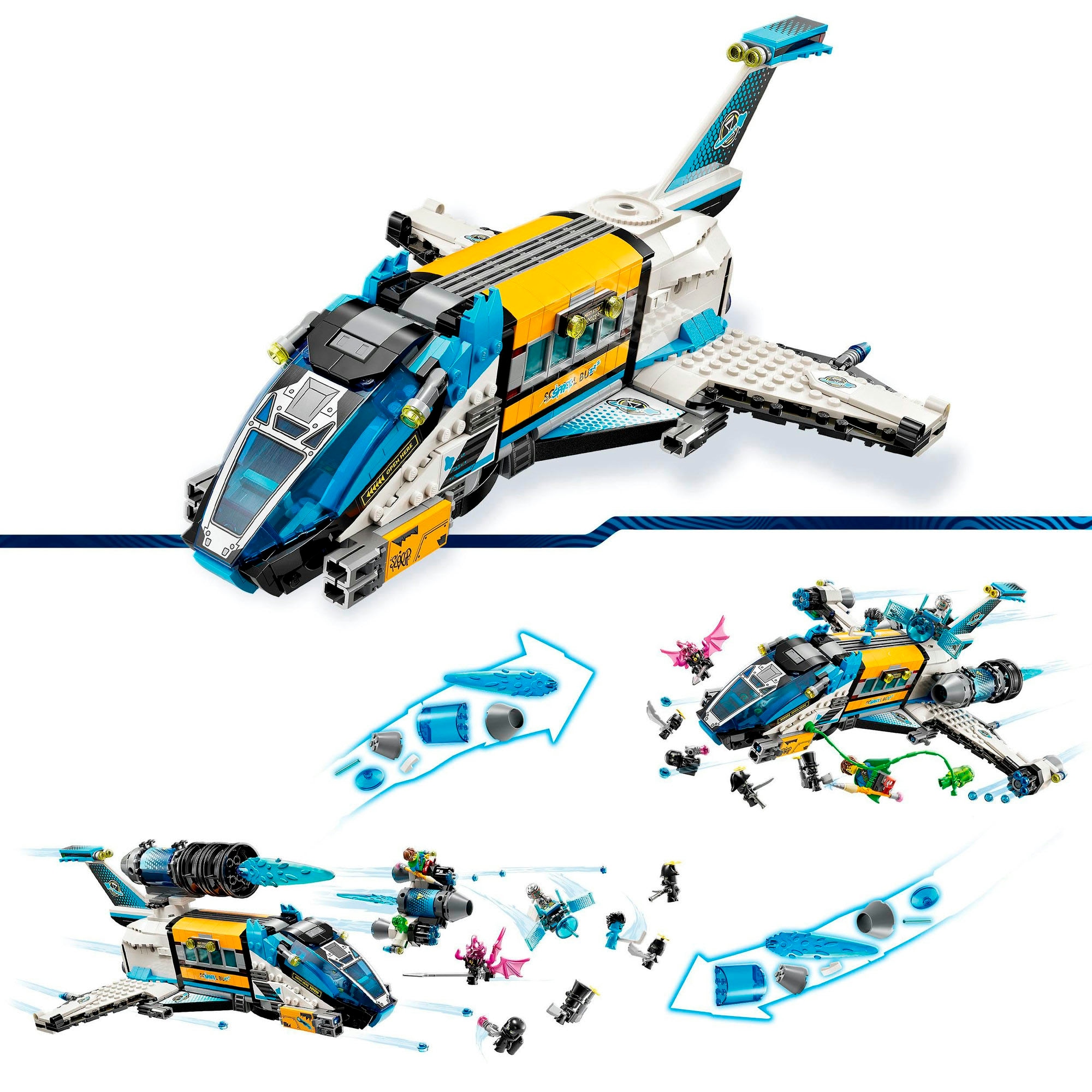 LEGO® Konstruktionsspielsteine »Der Weltraumbus von Mr. Oz (71460), LEGO® DREAMZzz™«, (878 St.), Made in Europe