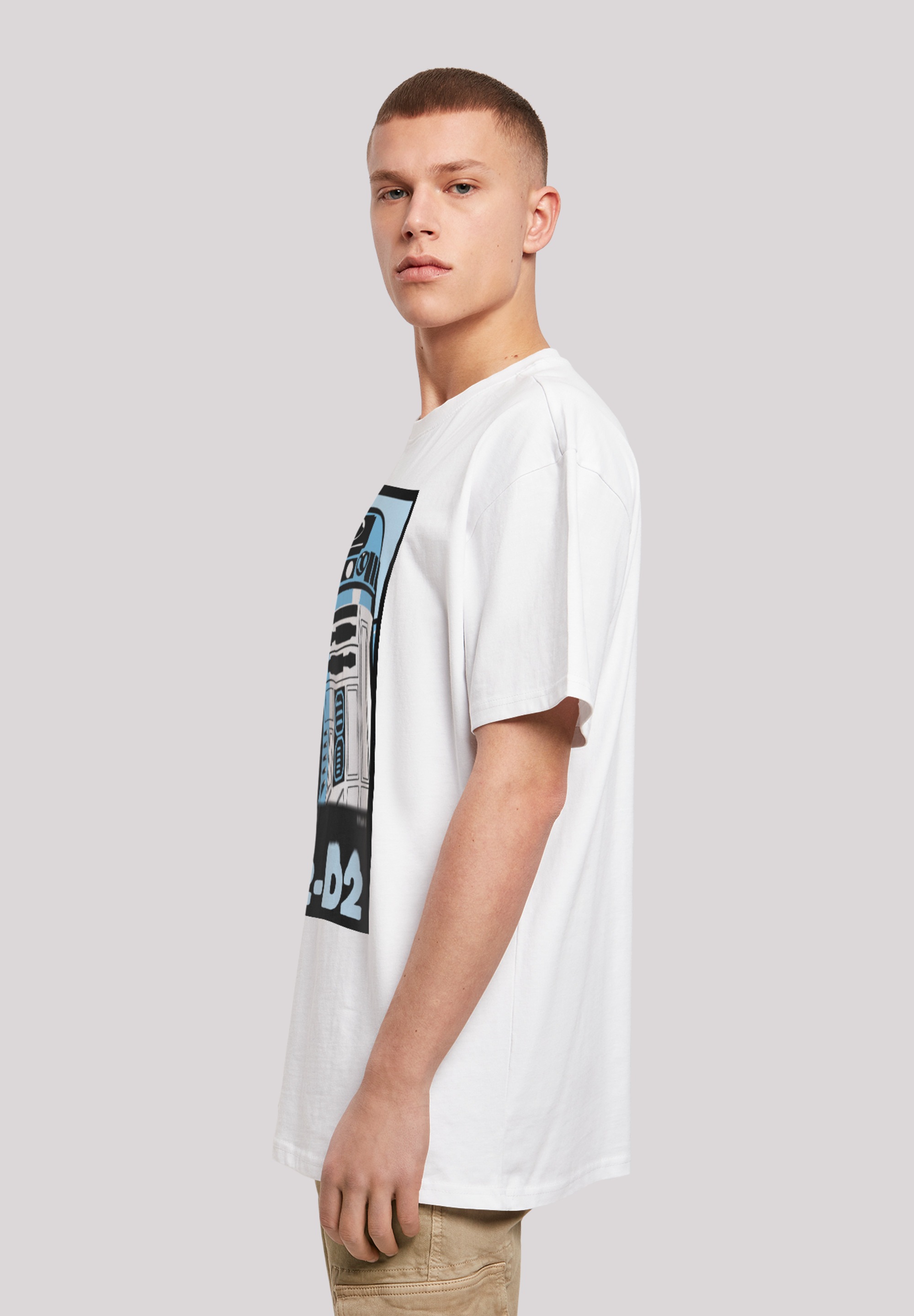 F4NT4STIC Kurzarmshirt »F4NT4STIC Herren Star Wars R2-D2 Poster with Heavy Oversize Tee«, (1 tlg.)