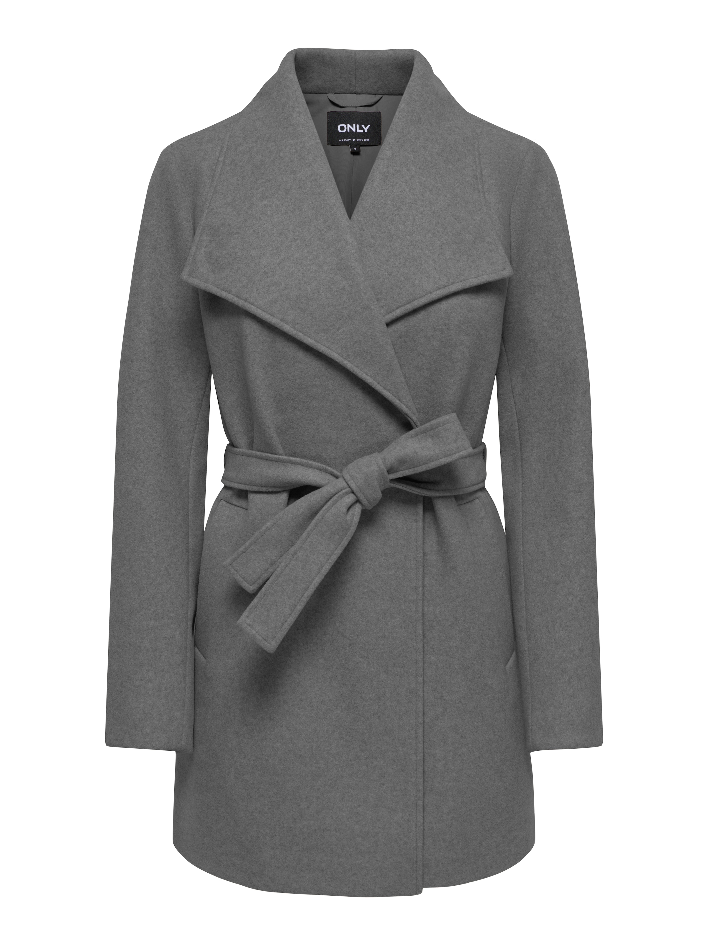 ONLY Kurzmantel »ONLTRISH WRAP COAT BF OTW« Kunstfaser