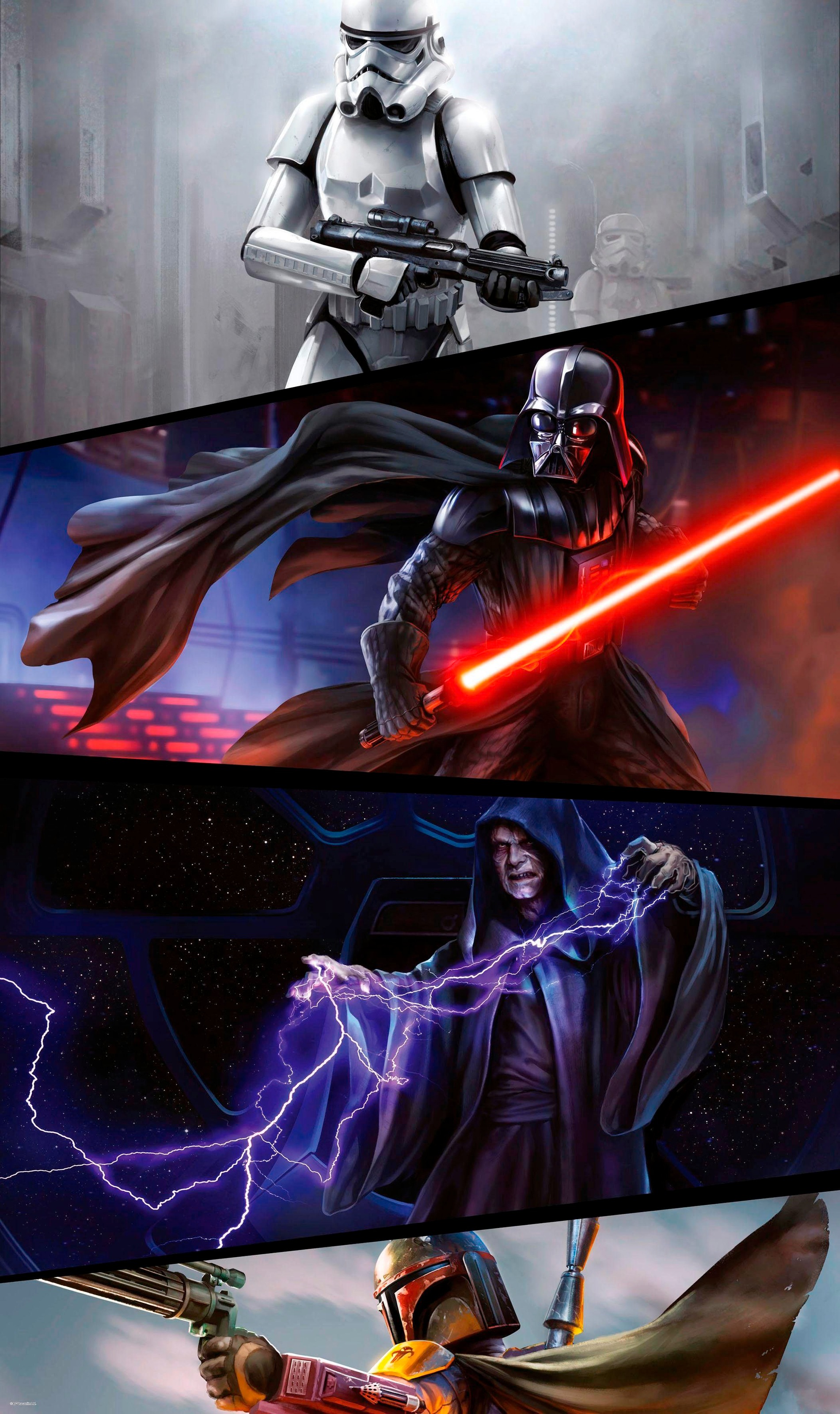 Komar Vliestapete "Star Wars Moments Imperials", 120x200 cm (Breite x Höhe), Vliestapete, 100 cm Bahnbreite