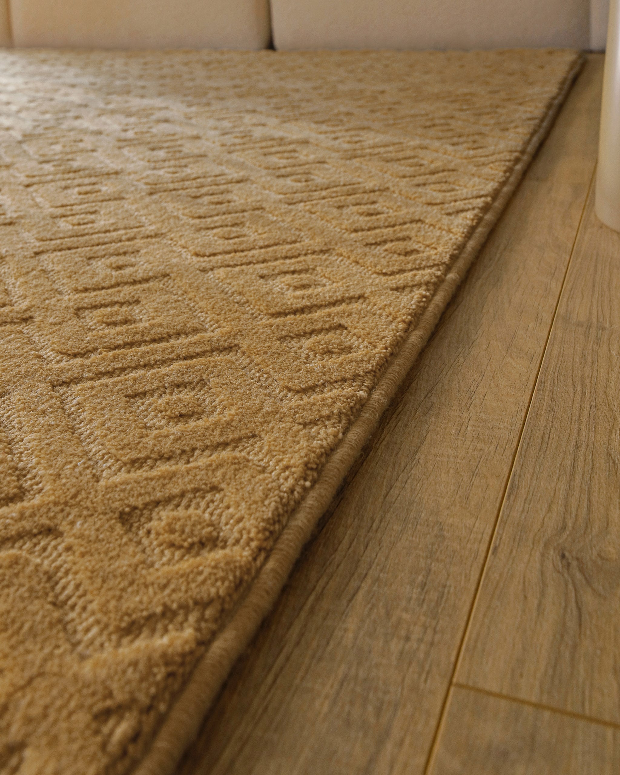 Wecon home Teppich »Castello TWO« rechteckig 7 mm Höhe Schurwolle, Kurzflor mit Hoch-Tief-Effekt, Wohnzimmer, Rautenmuster