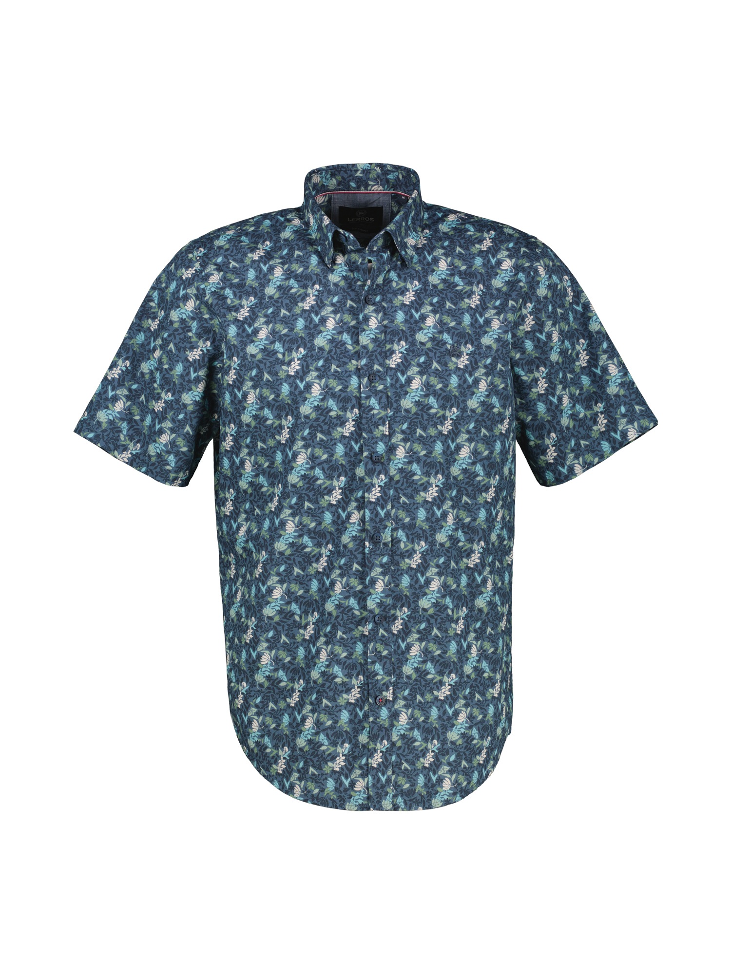 LERROS Kurzarmhemd "Herren Halbarmhemd, floral bedruckt" günstig online kaufen