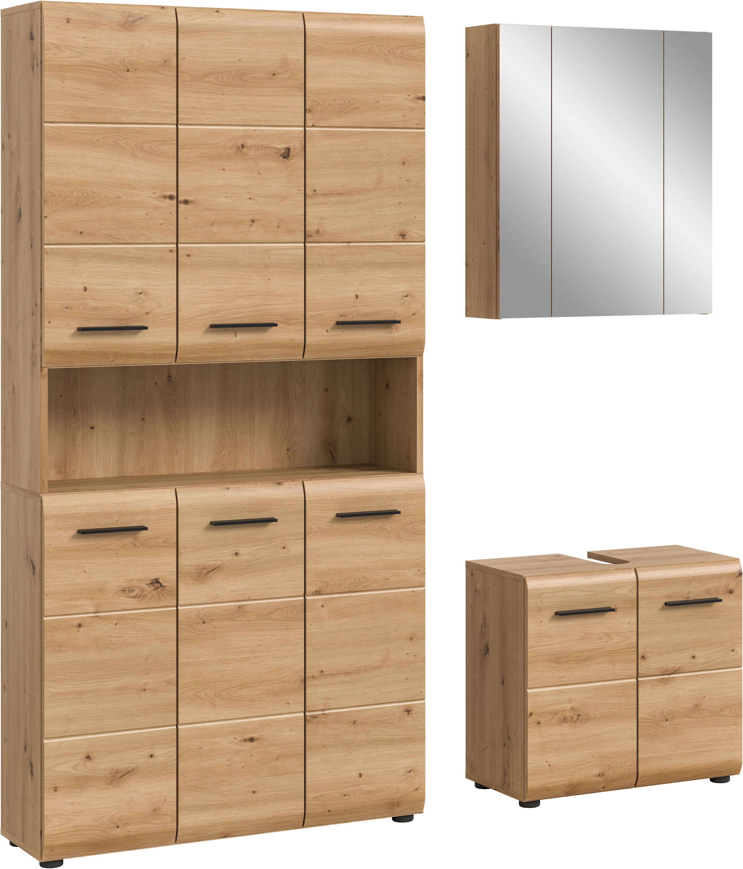 INOSIGN Badezimmer-Set, (Set, 4 St.), Florenz, Badkombination 3-tlg., Artis günstig online kaufen