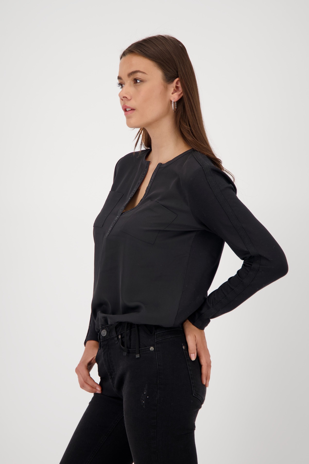 Monari Schlupfbluse, mit aufgesetzten Taschen günstig online kaufen