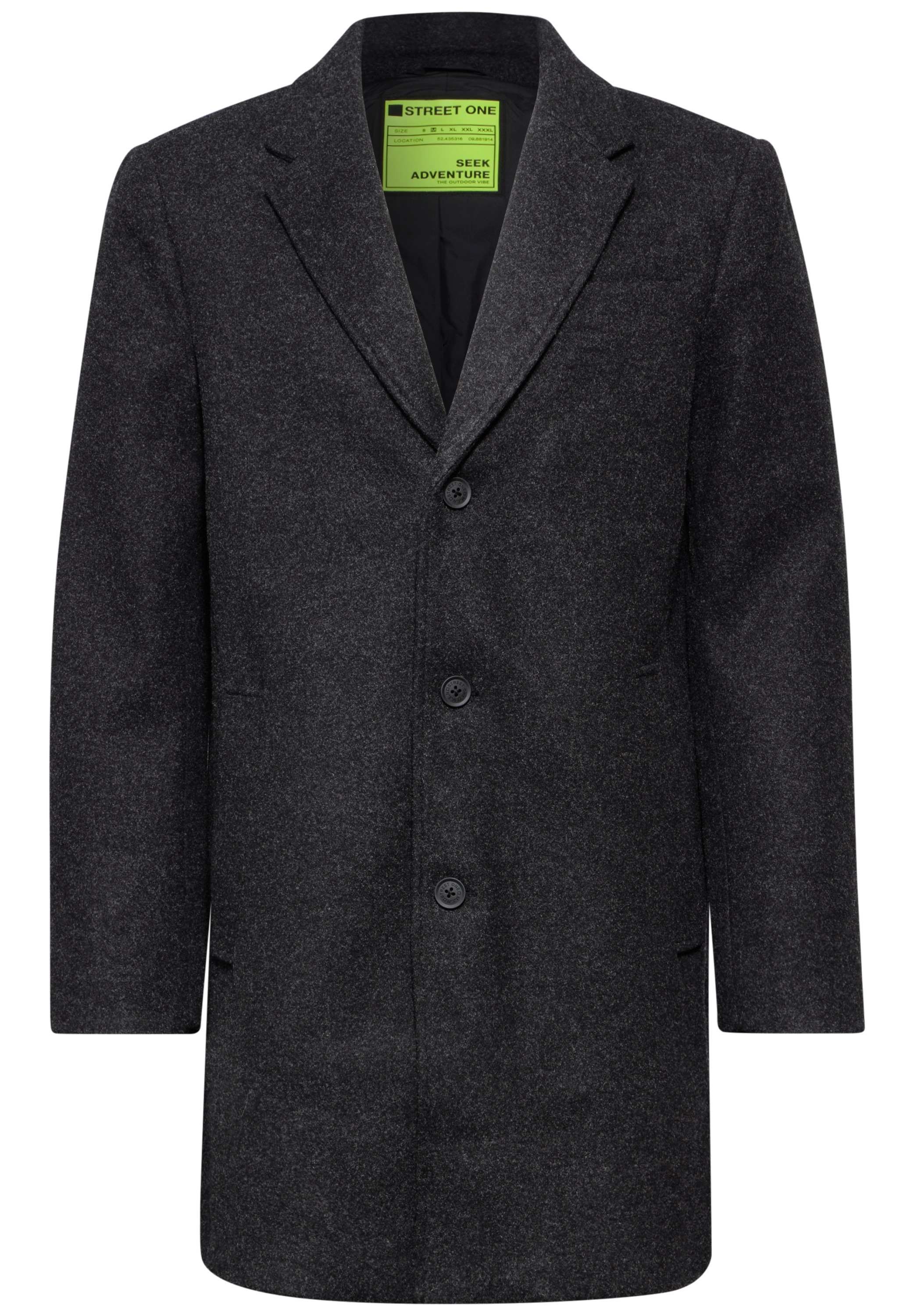 STREET ONE MEN Outdoorjacke, ohne Kapuze, mit Knopfleiste