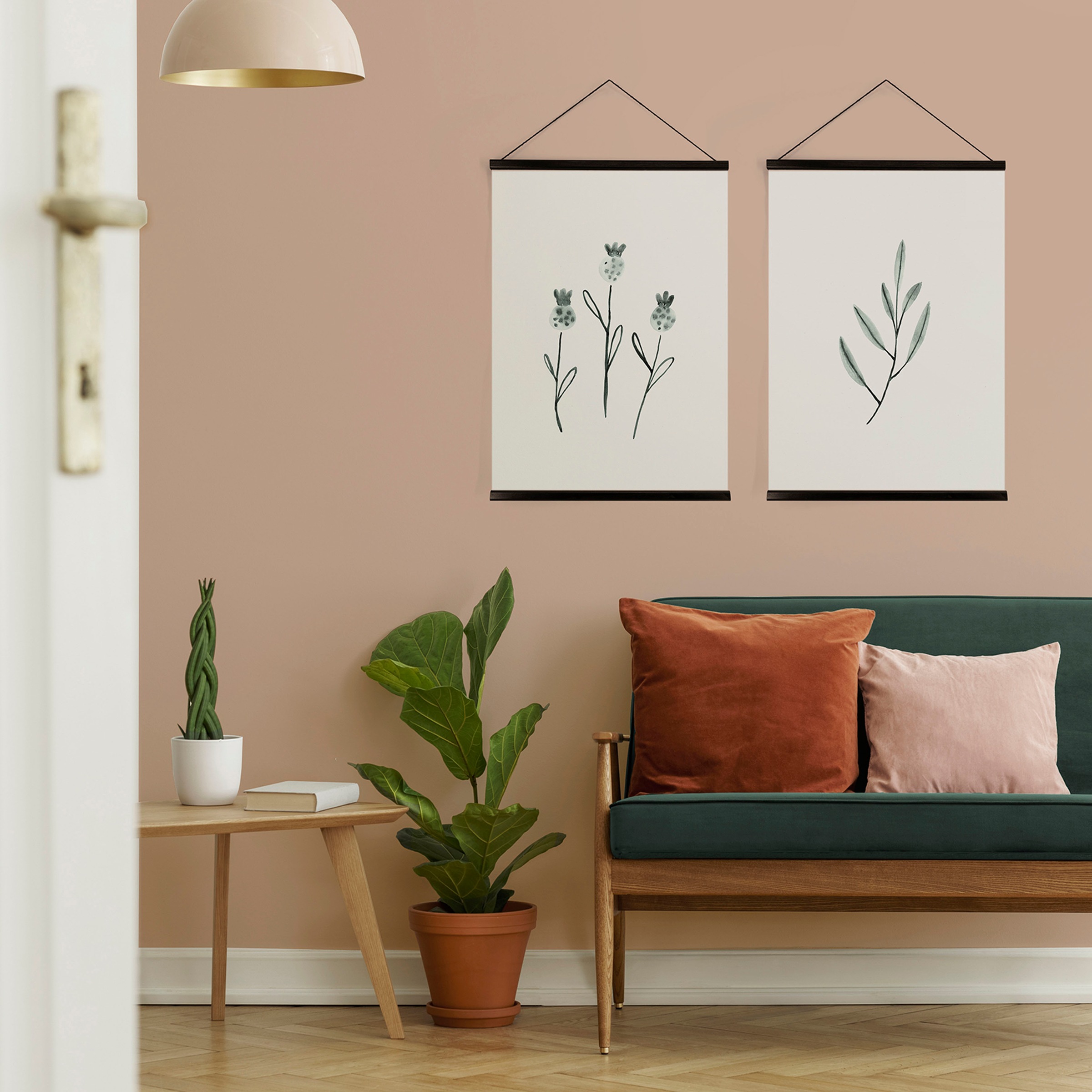 Art for the home Bild mit Rahmen »Art for the Home Botanik Wanddeko Set of 2«, (Set, 2 St.)
