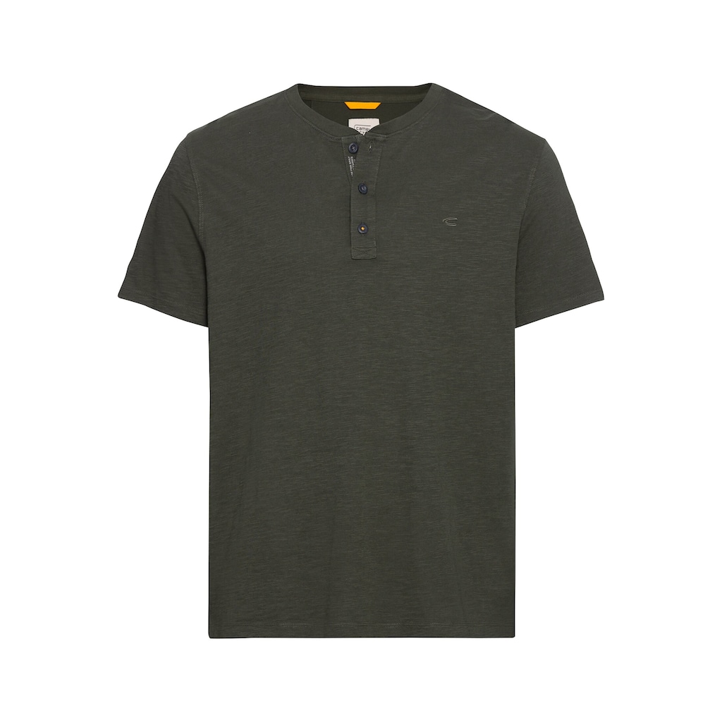 camel active Henleyshirt, mit Logostickerei