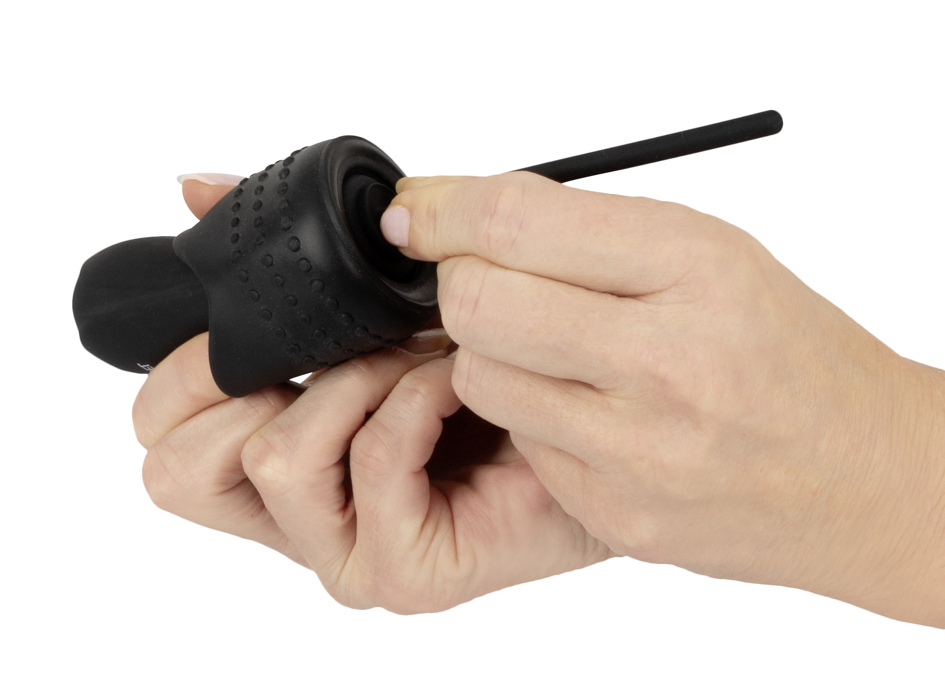 REBEL Masturbator »Masturbator mit Vibration Glans Masturbator with 3 attachable Dilators«