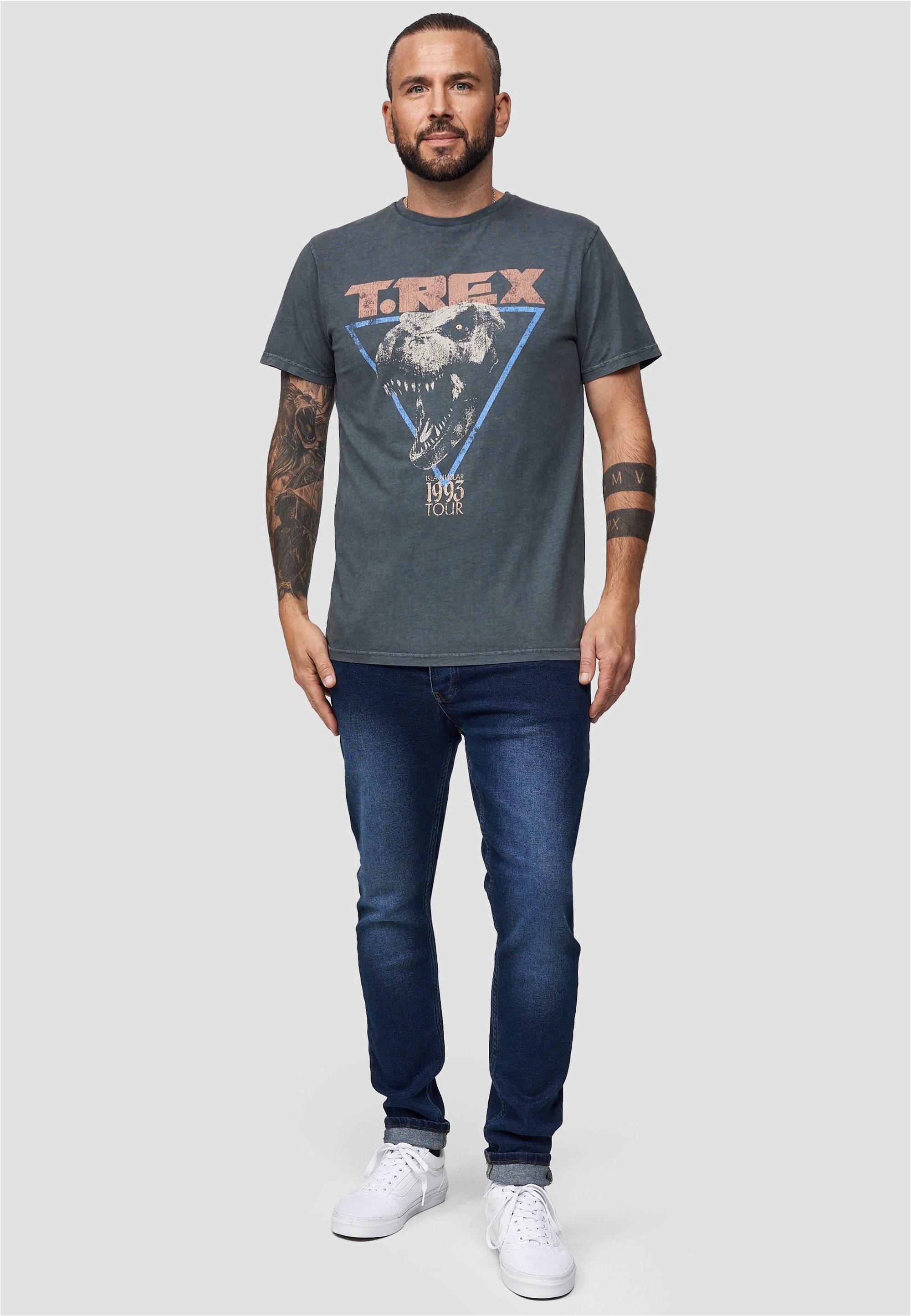 Recovered T-Shirt »Jurassic Park T-Rex 1993«, im zeitlosen Design