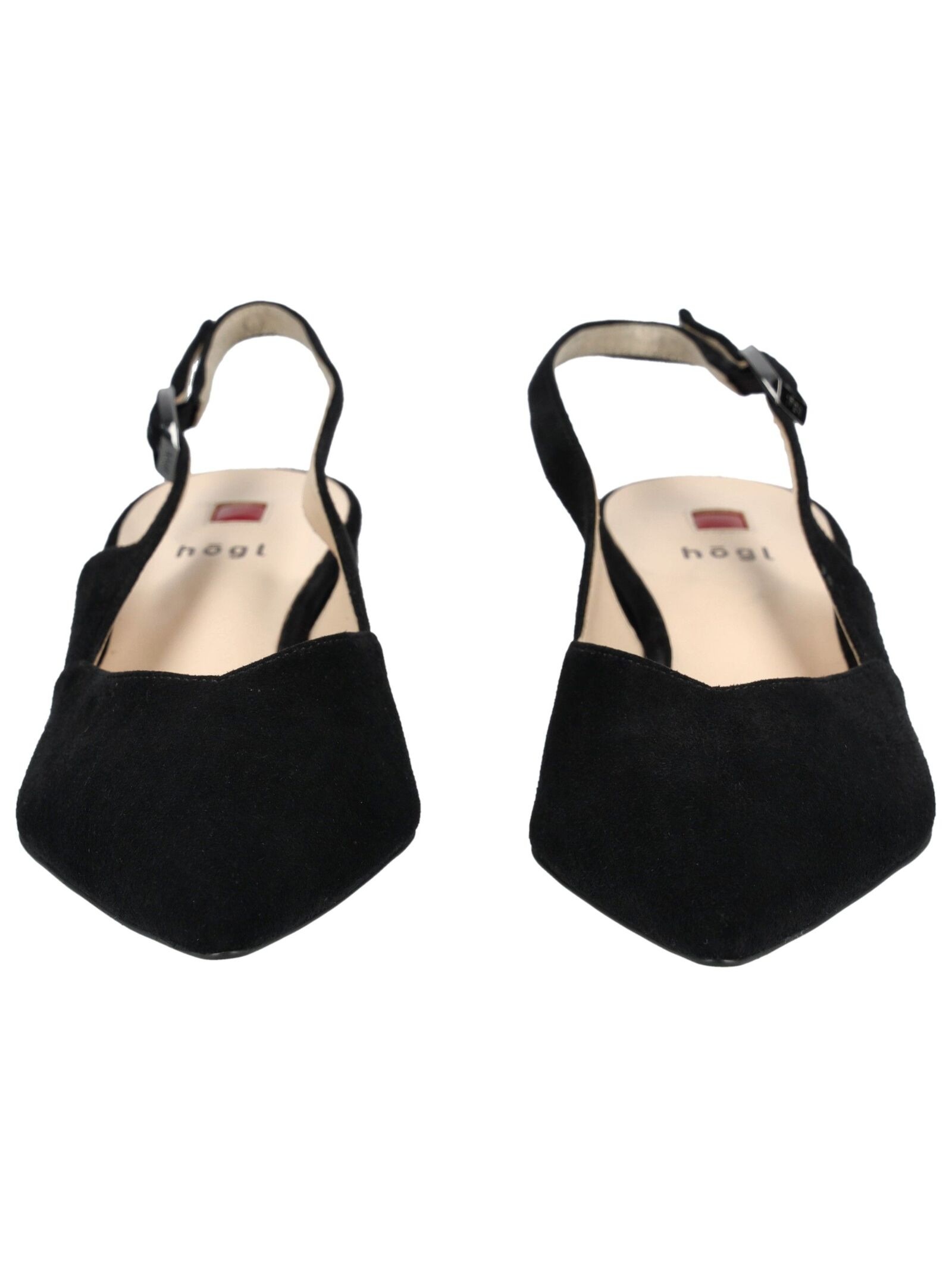 Slingpumps HÖGL "Högl Pumps Veloursleder", Damen, Gr. 40, schwarz, Veloursleder, Schuhe Slingpumps 2