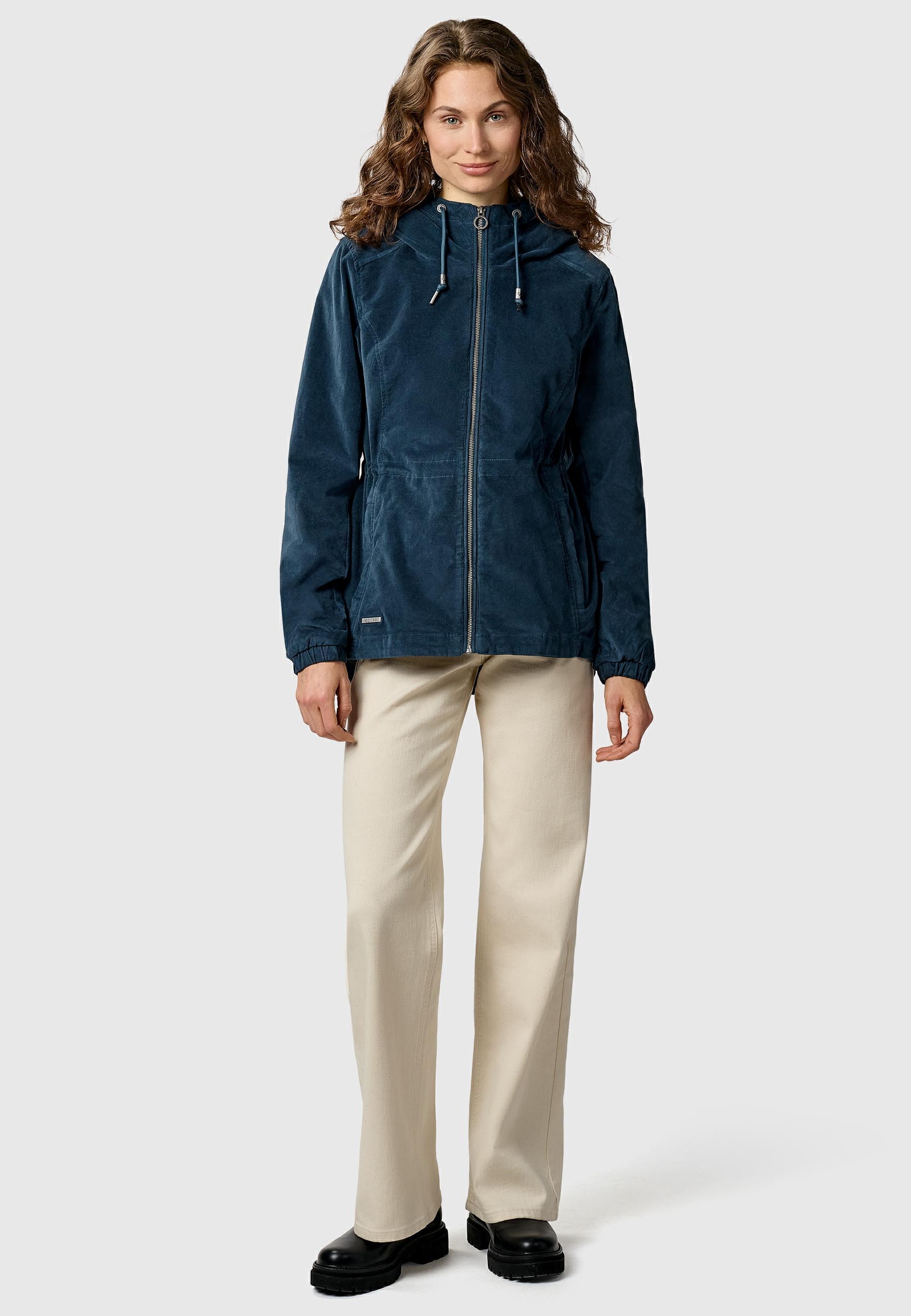 Ragwear Cordjacke »Dankka Cordy YOUMODO« mit Kapuze Stylische Damen Übergangsjacke in Feincord-Optik