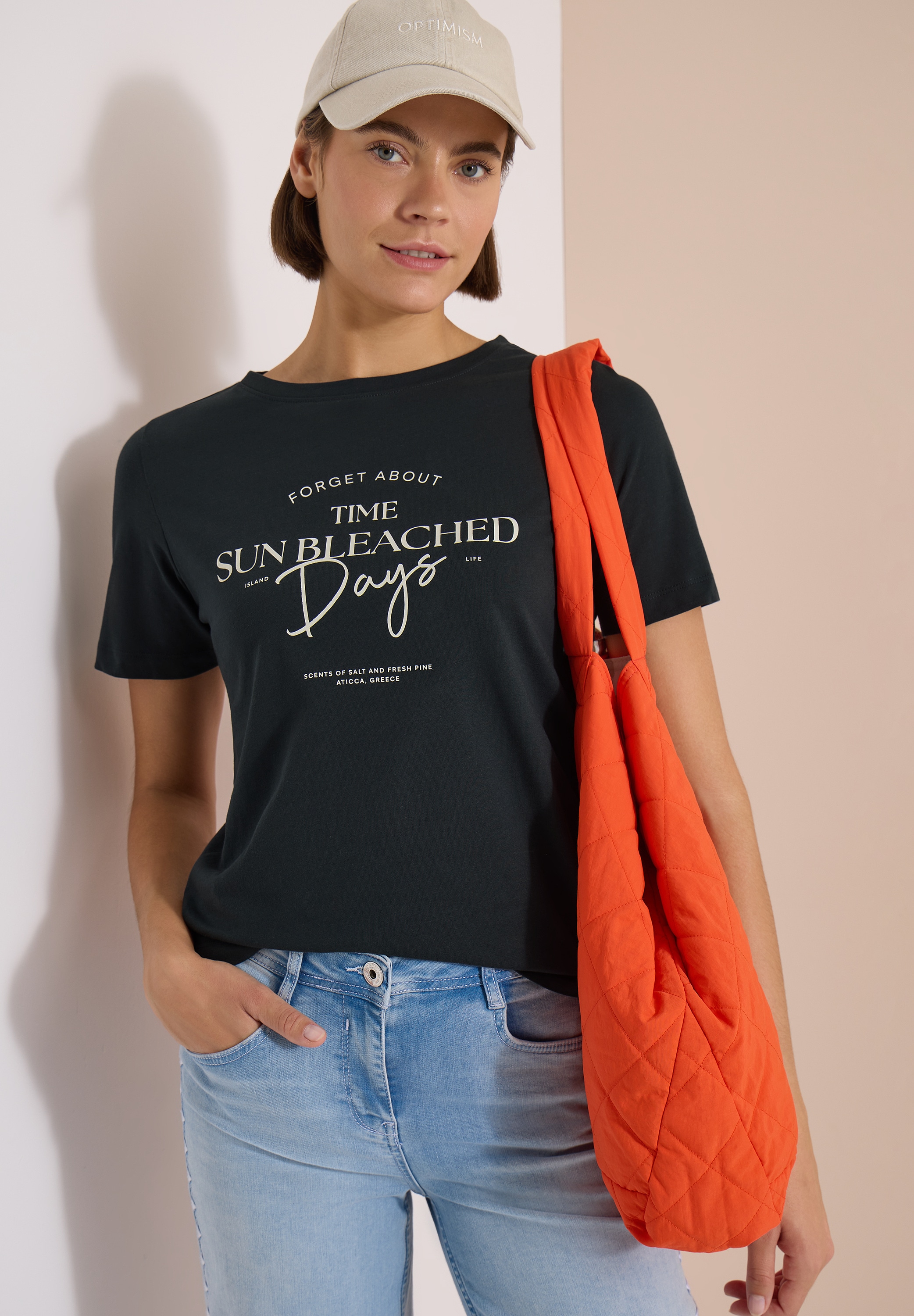Cecil Print-Shirt »Style Lea« Sommershirt, Rundhals, Baumwolle, bedruckt