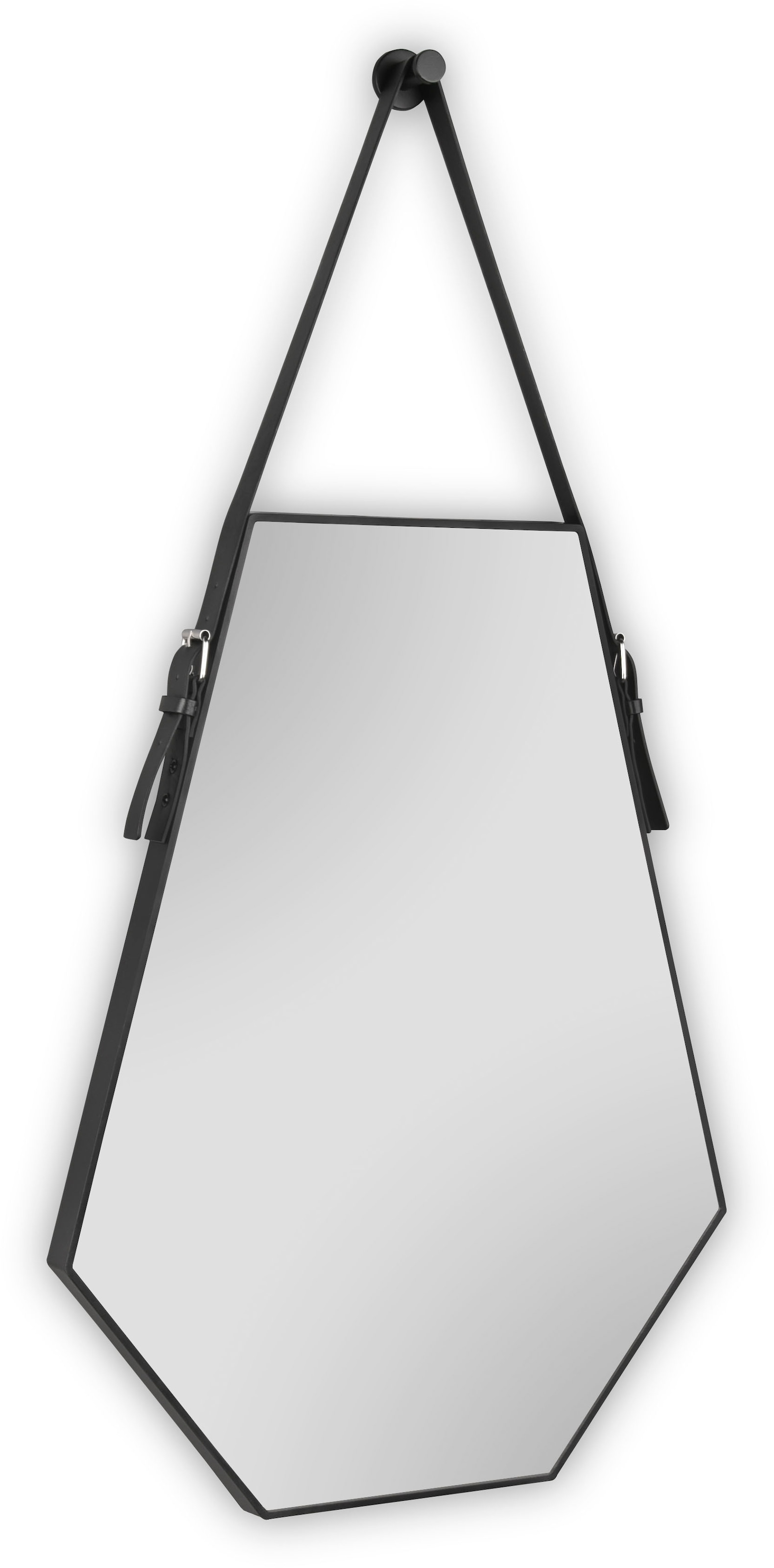 MIRRORS AND MORE Dekospiegel »Emmi«, (1 St.), sechseckige Form, dekoratives Lederband