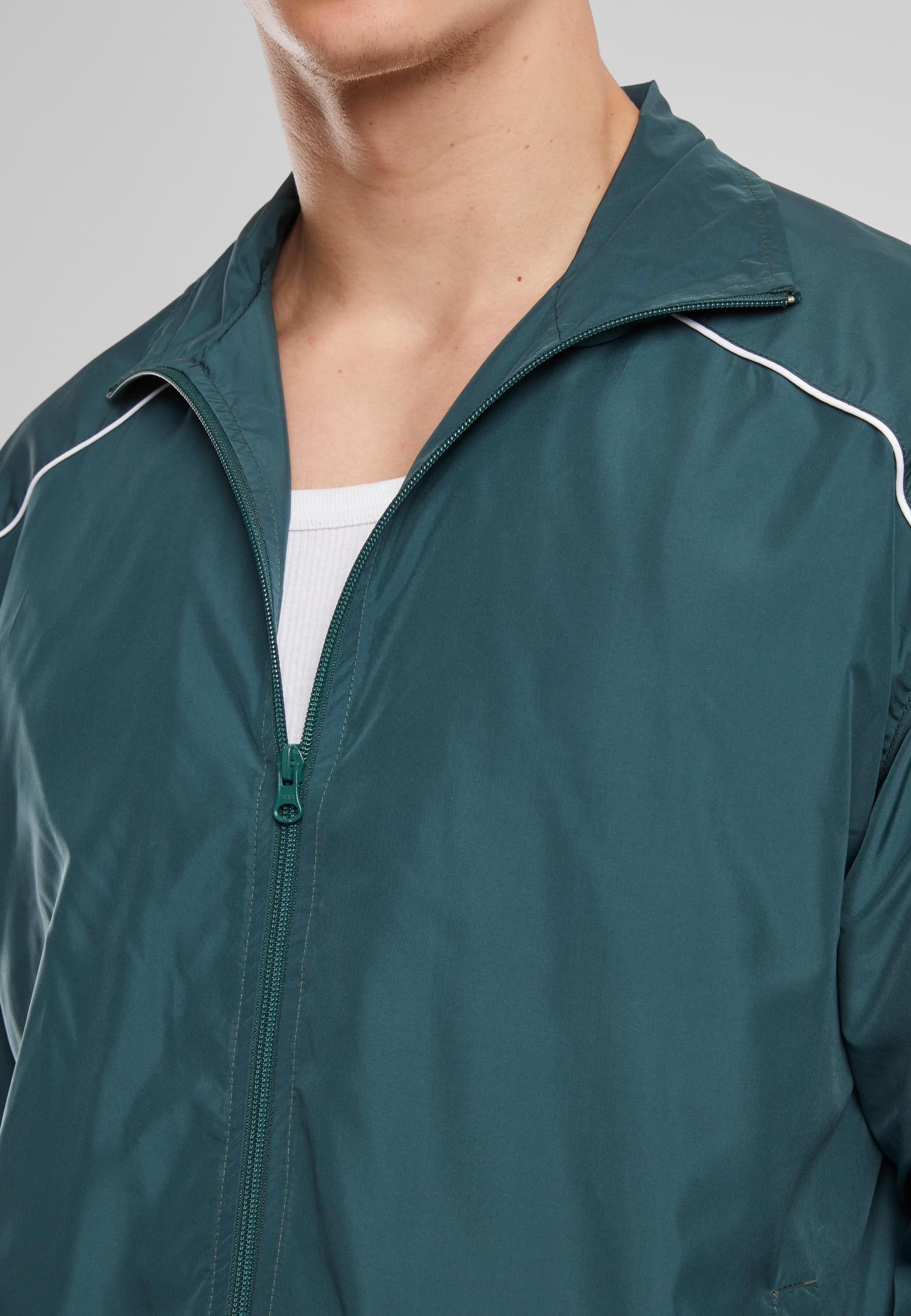 URBAN CLASSICS Trainingsjacke »Urban Classics Piped Panel Trackjacket«, (1 St.), ohne Kapuze