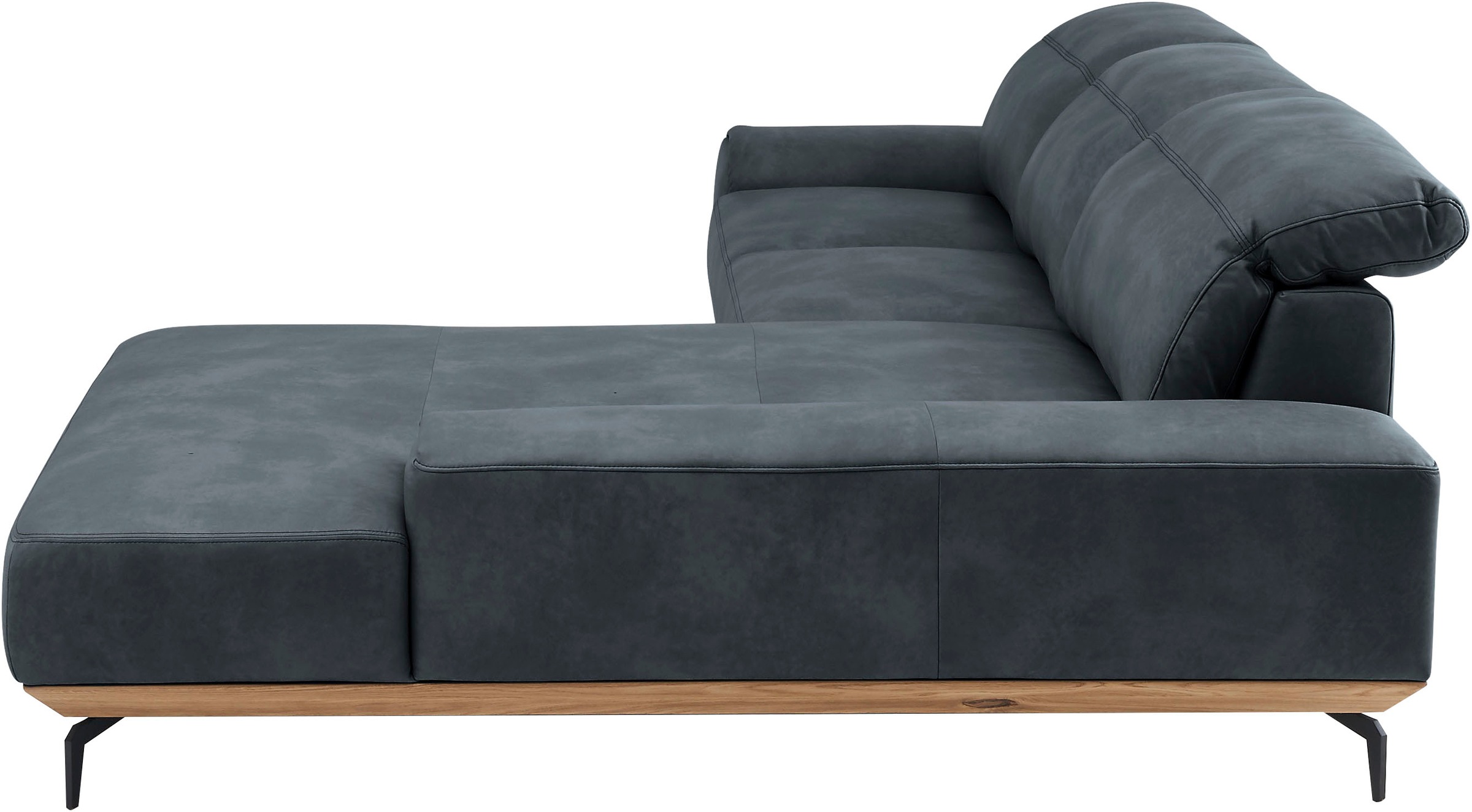 Musterring Wohnlandschaft »MR 2490«, Fuß Schwarz, Sitzhöhe 46cm, wahlweise mit Funktionen, Maße 342x207 cm