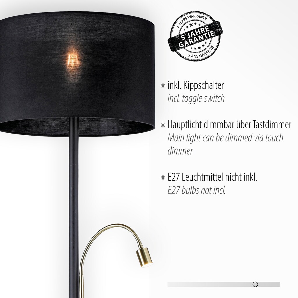 Paul Neuhaus Stehlampe »ROBIN«, 2 flammig-flammig